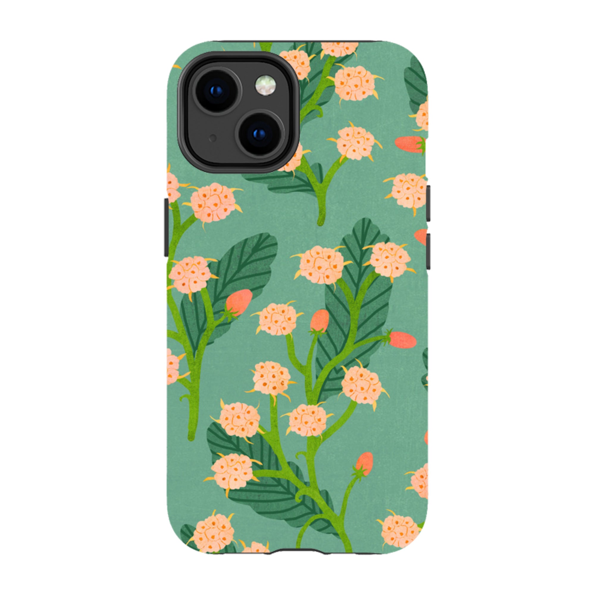 iPhone MagSafe Tough Case - Summer Seeds Teal By Katherine Quinn