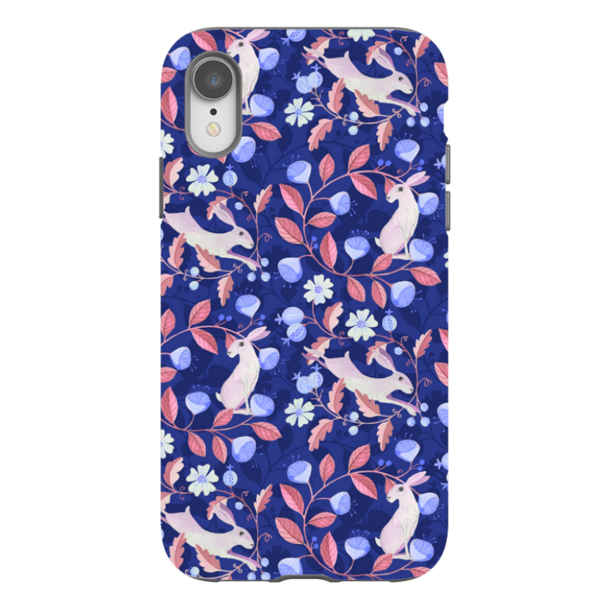 iPhone Tough Case - Hare Pattern By Bex Parkin