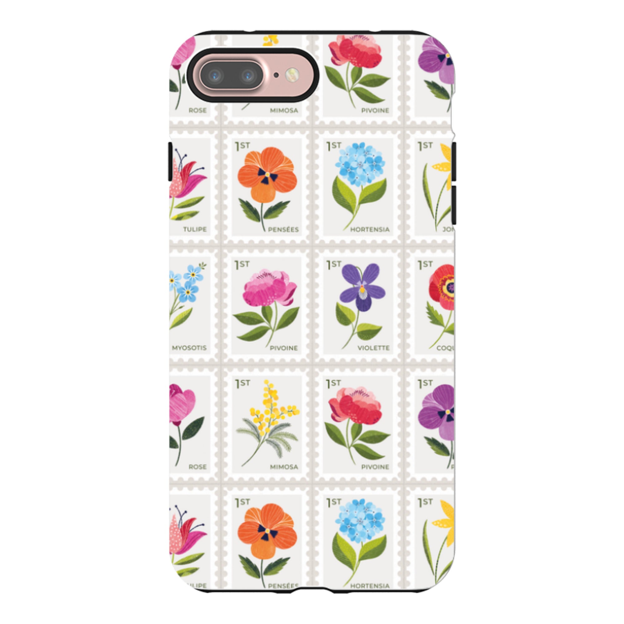 iPhone Tough Case - Floral Postage Stamps By Ali Brookes