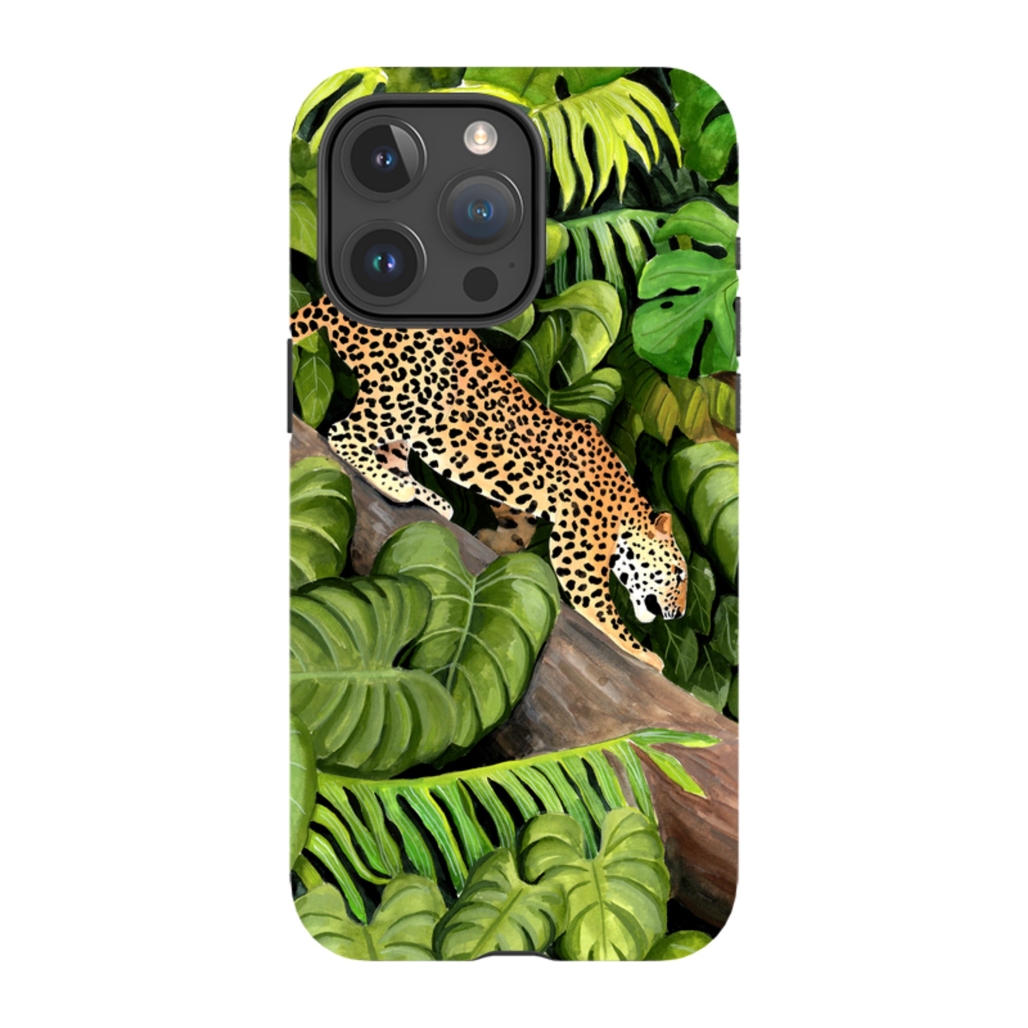 iPhone Tough Case - Leopard Poised By Bex Parkin