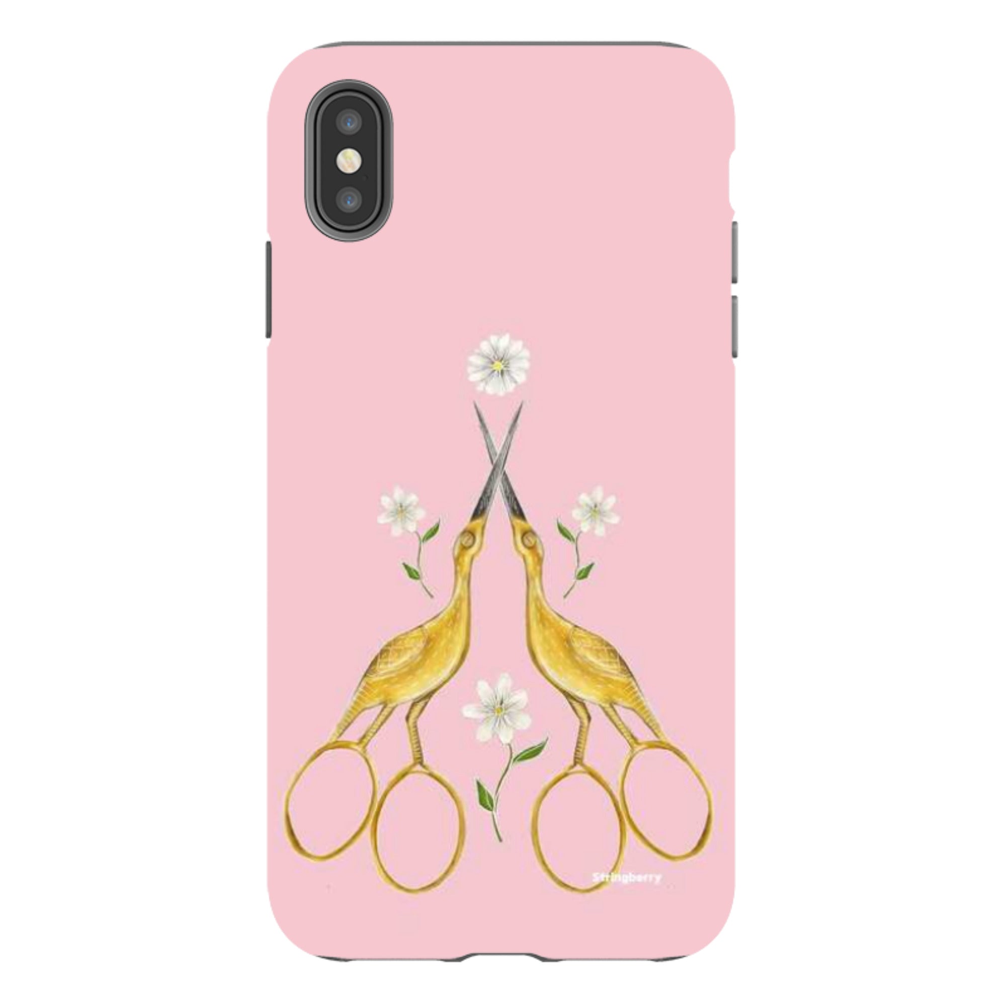 iPhone Tough Case - Heron Scissors By Catherine Rowe