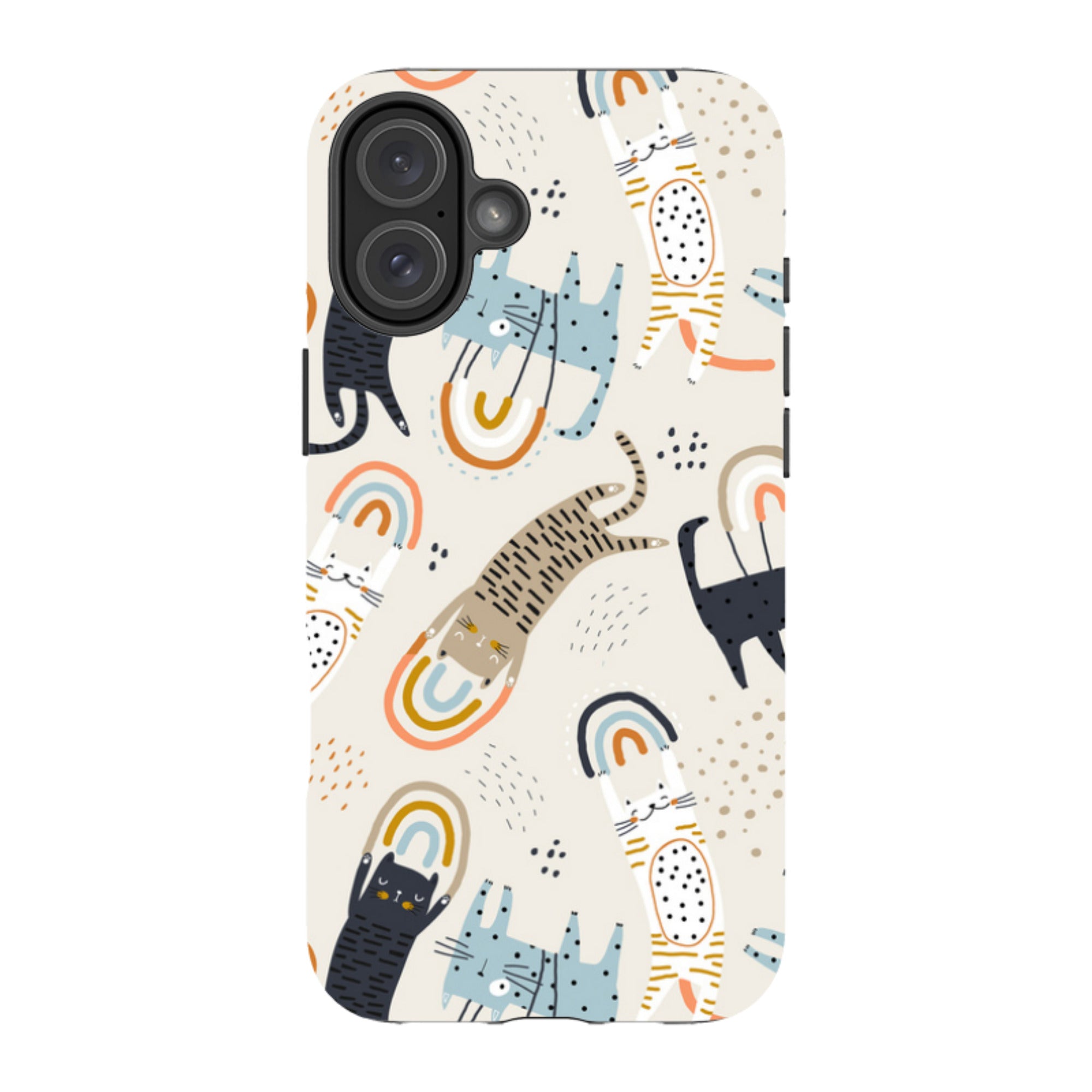 iPhone Tough Case - Rainbow Cats