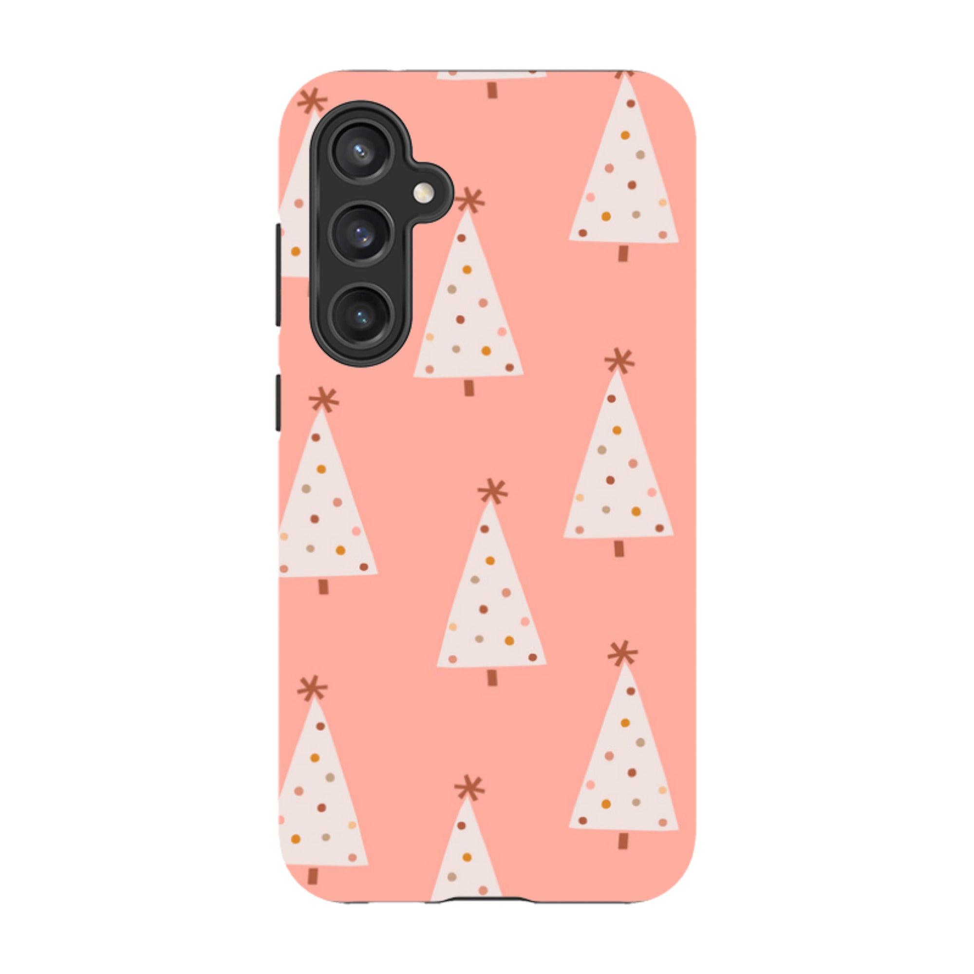 Samsung Tough Case - Pink Xmas Trees