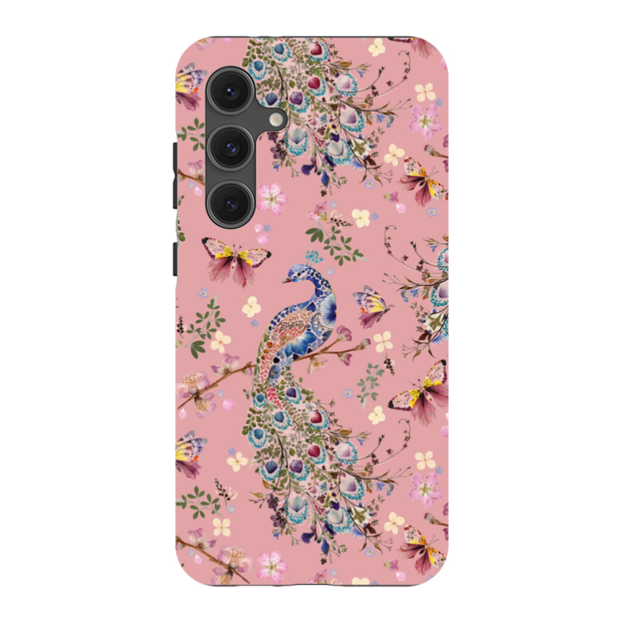 Samsung Tough Case - Peacock and Cherry Blossoms Lupine By Helen Ahpornsiri