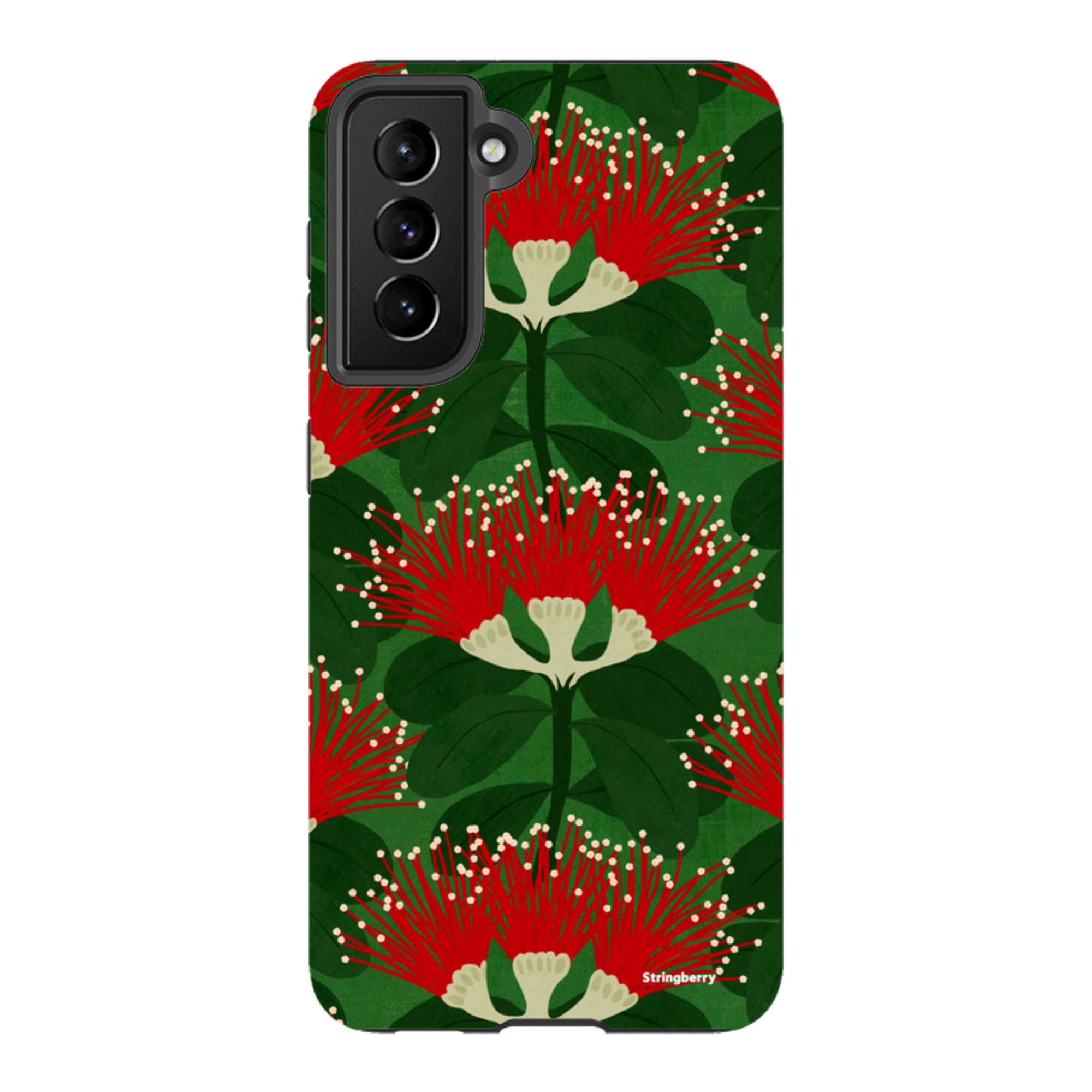 Samsung Tough Case - Pohutukawa Green And Red By Katherine Quinn