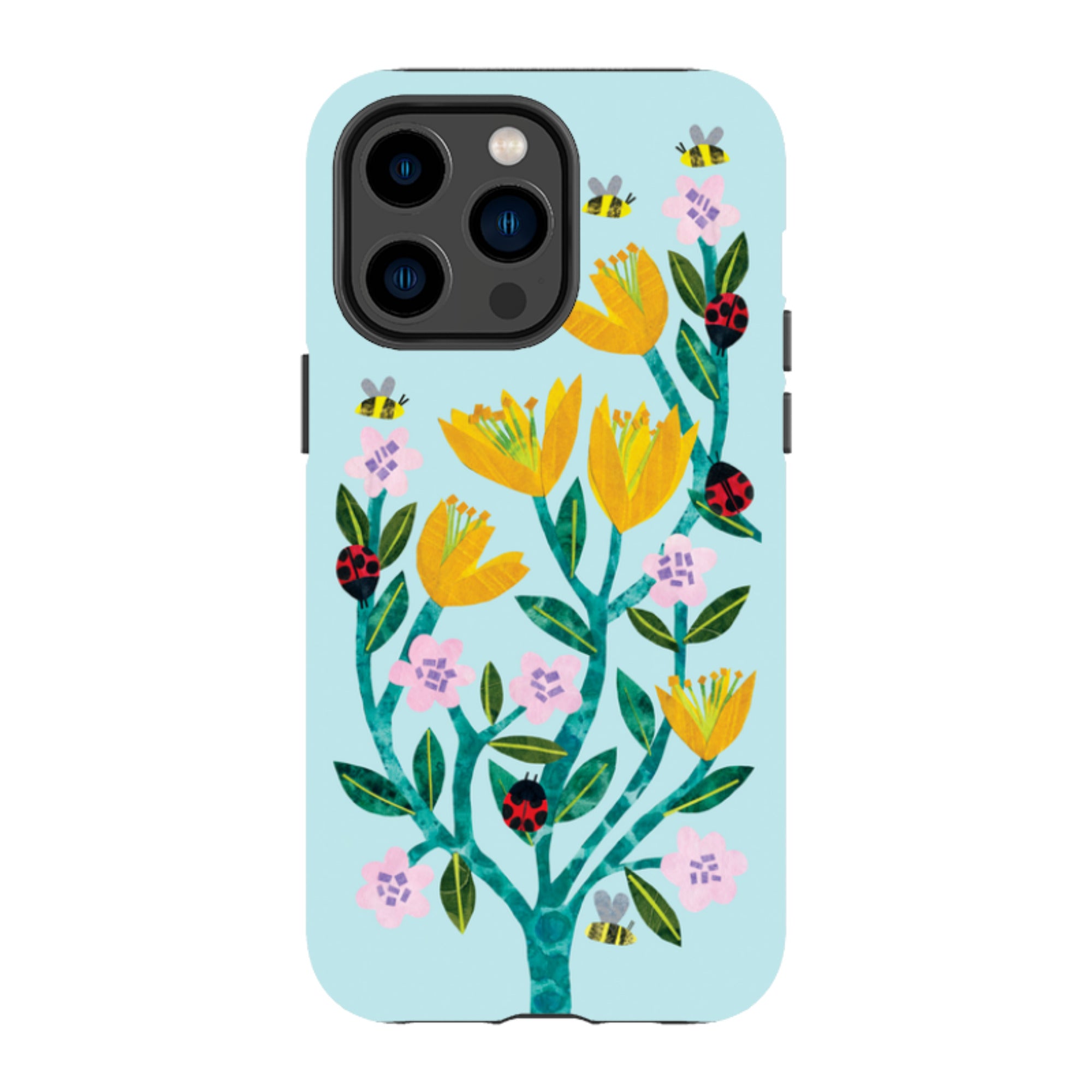 iPhone Tough Case - Blossoms And Ladybirds By Tracey English