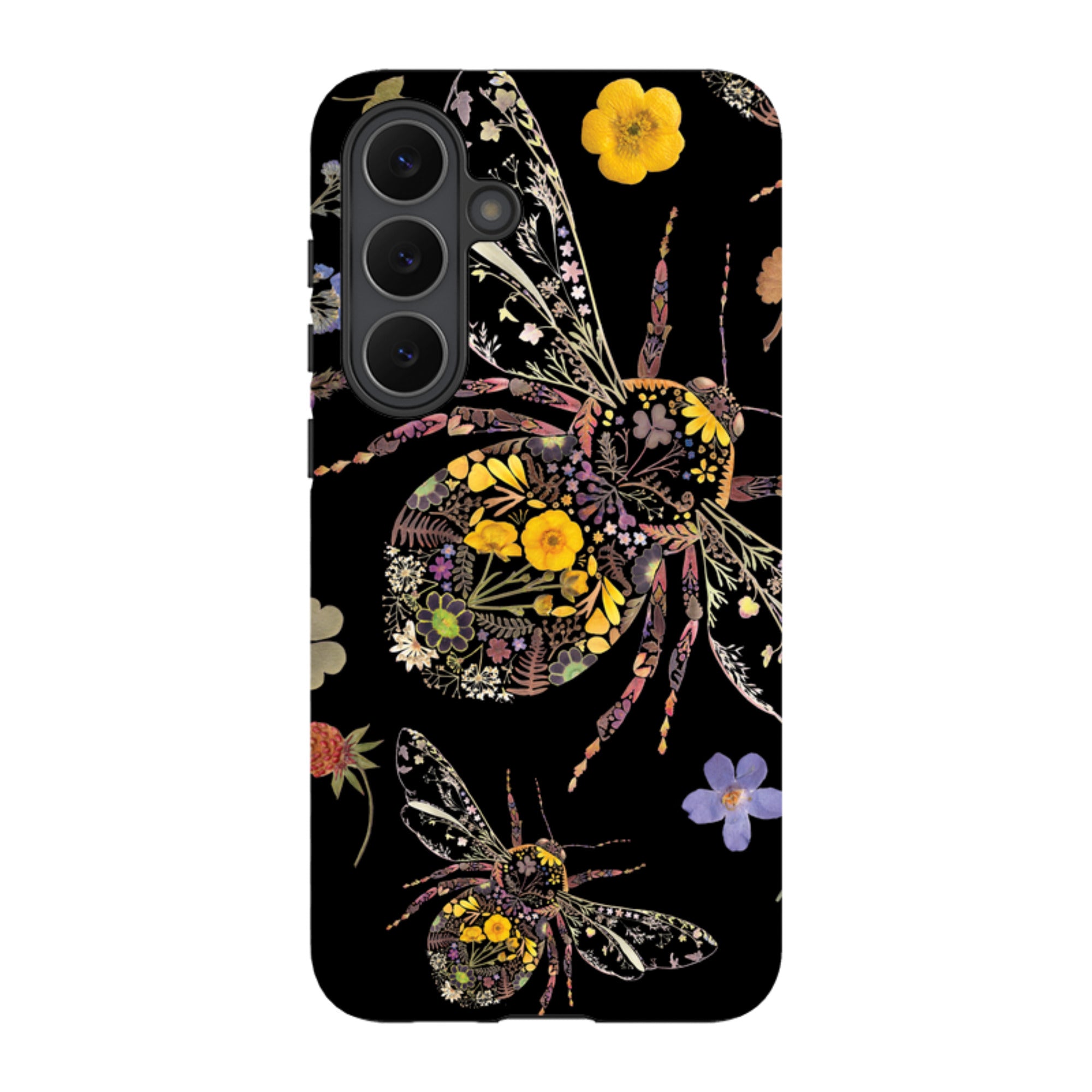 Samsung Tough  Case - Floral Bumble Bees By Helen Ahpornsiri