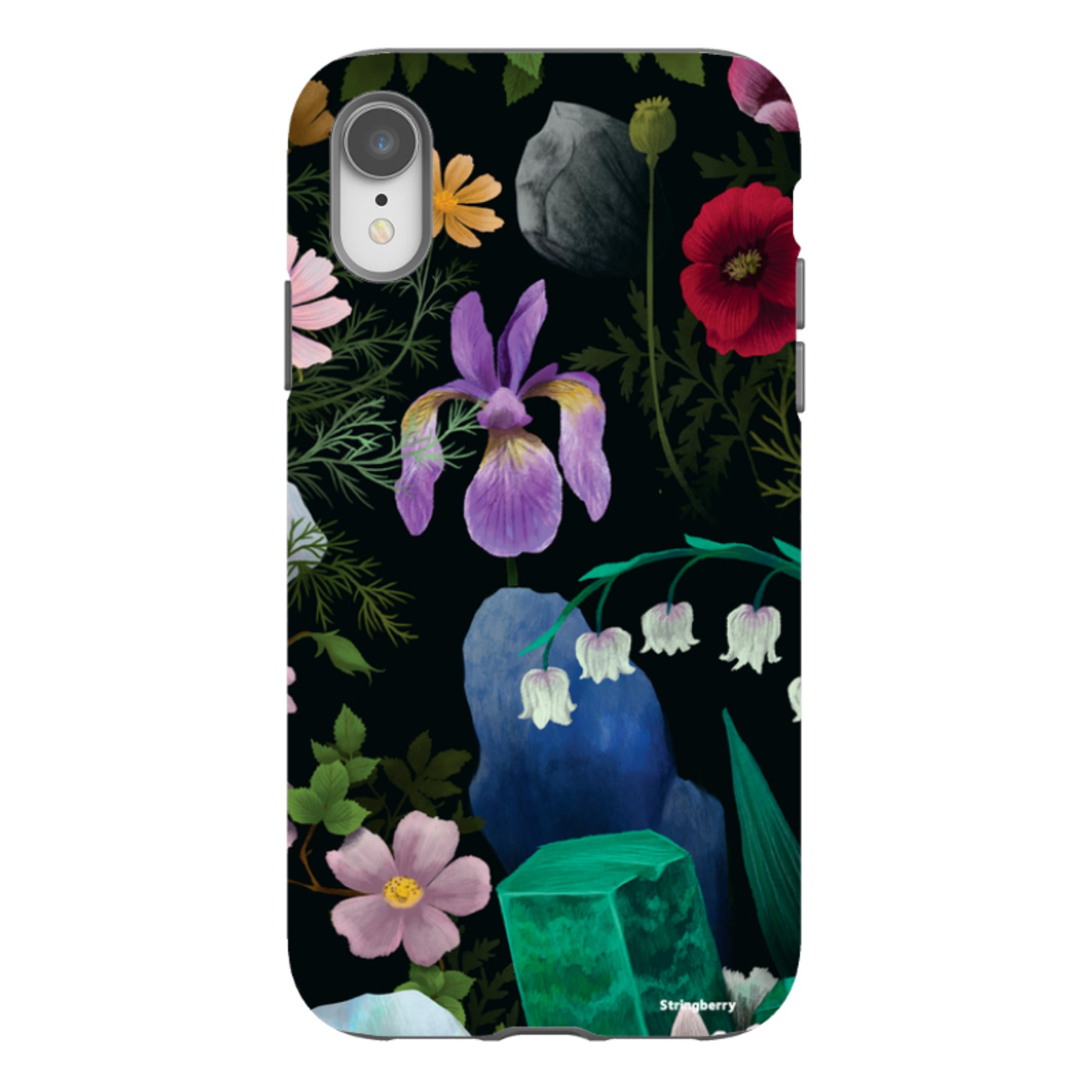iPhone Tough Case - Crystal Flowers II By Anna Stead