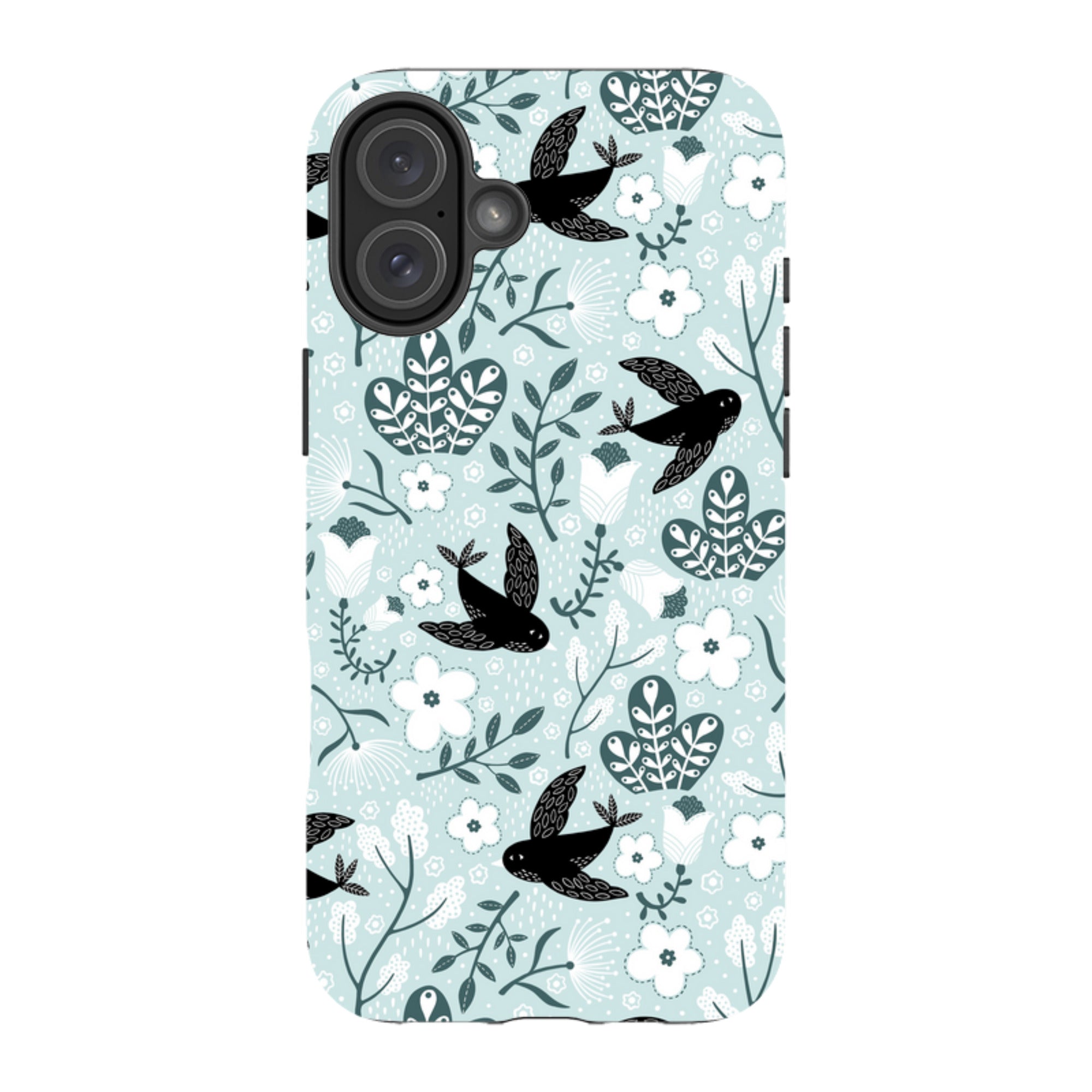 iPhone Tough Case - Black Birds By Suzy Taylor