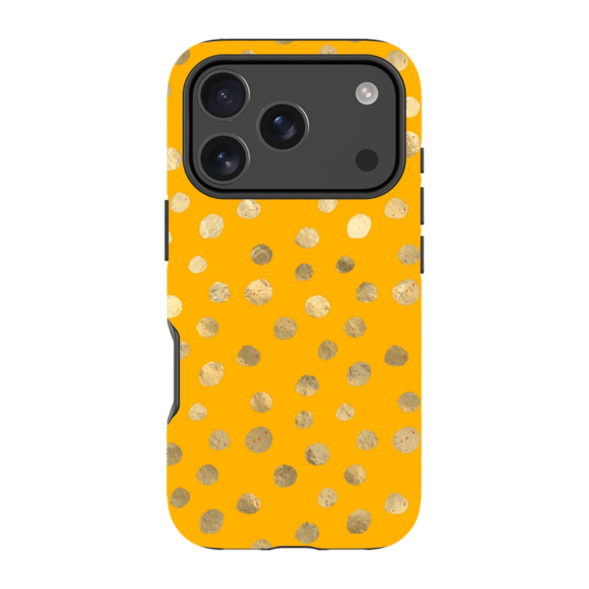 iPhone Tough Case - Honey and Gold Dots