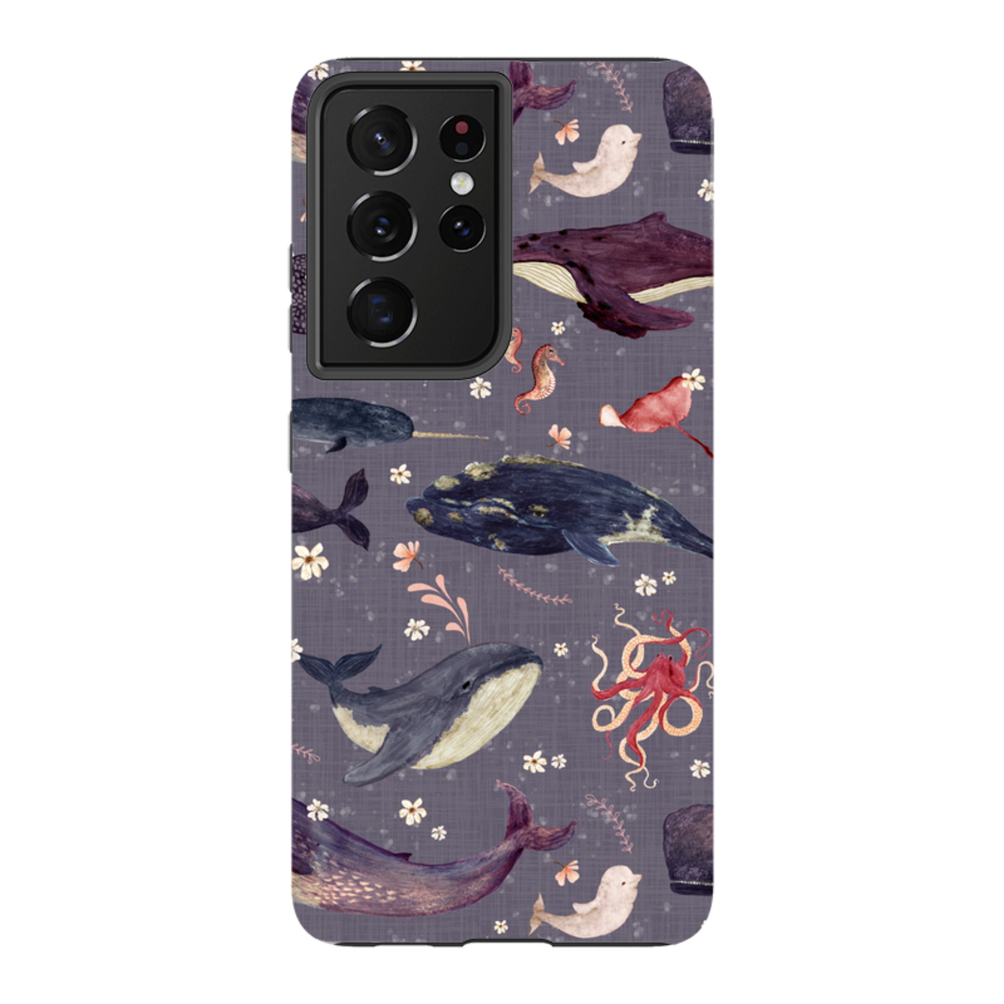 Samsung Tough Case - Whale Song Lavender By Katherine Quinn
