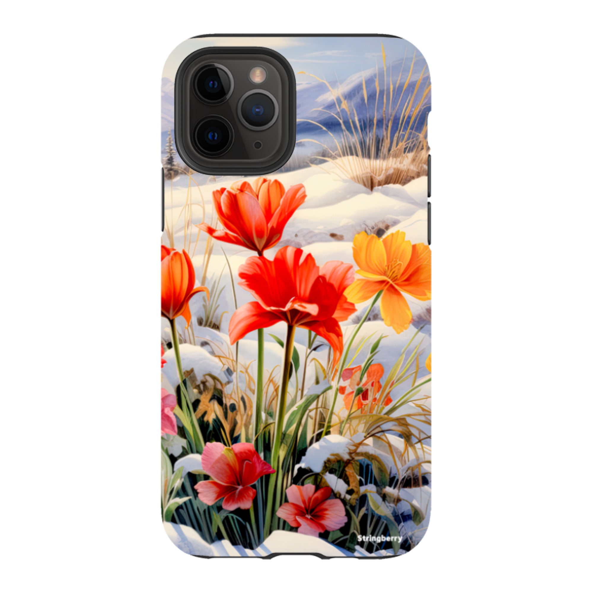 iPhone Tough Case - Winter Wild Flowers III