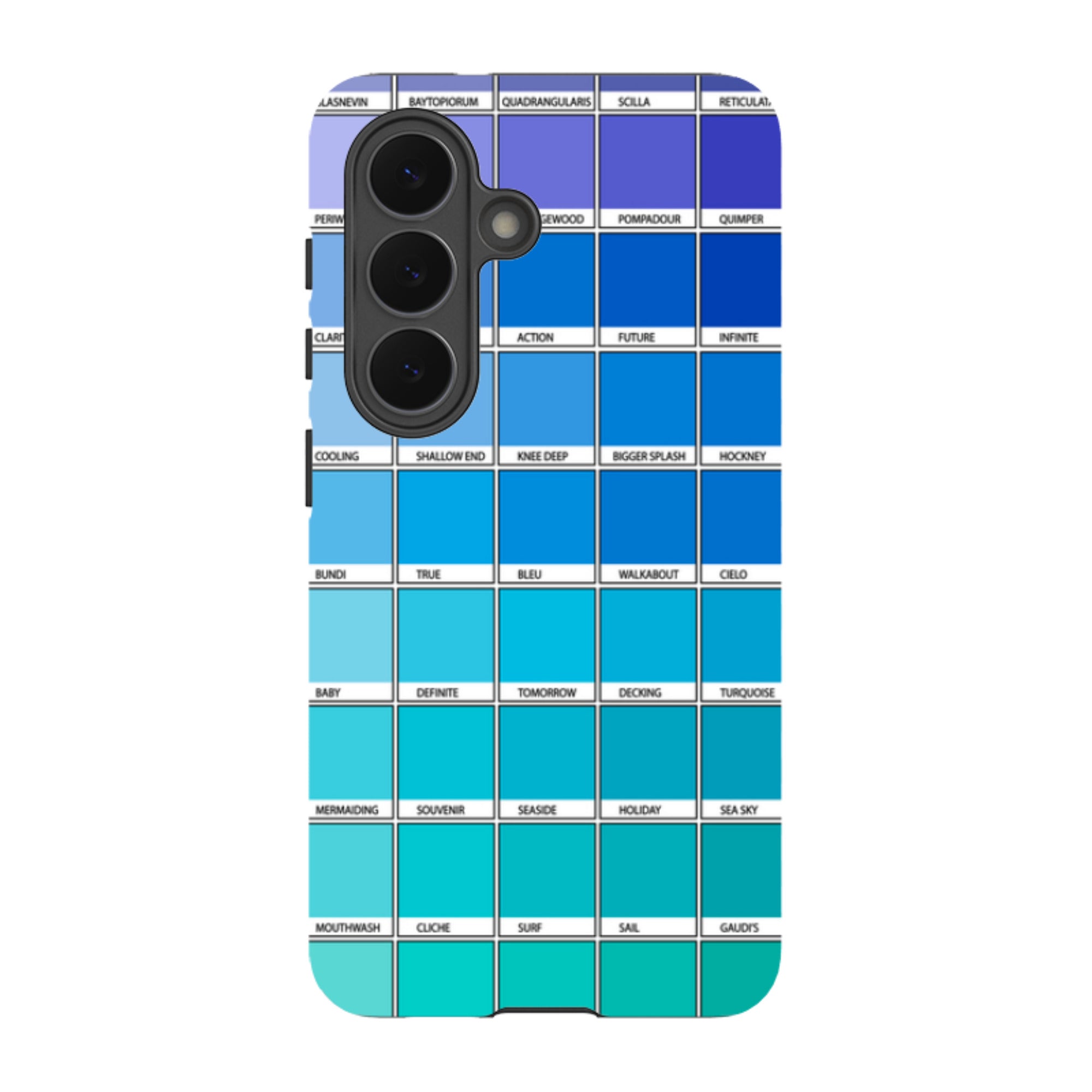 Samsung Tough Case - Blue Chromology By Kitty Joseph