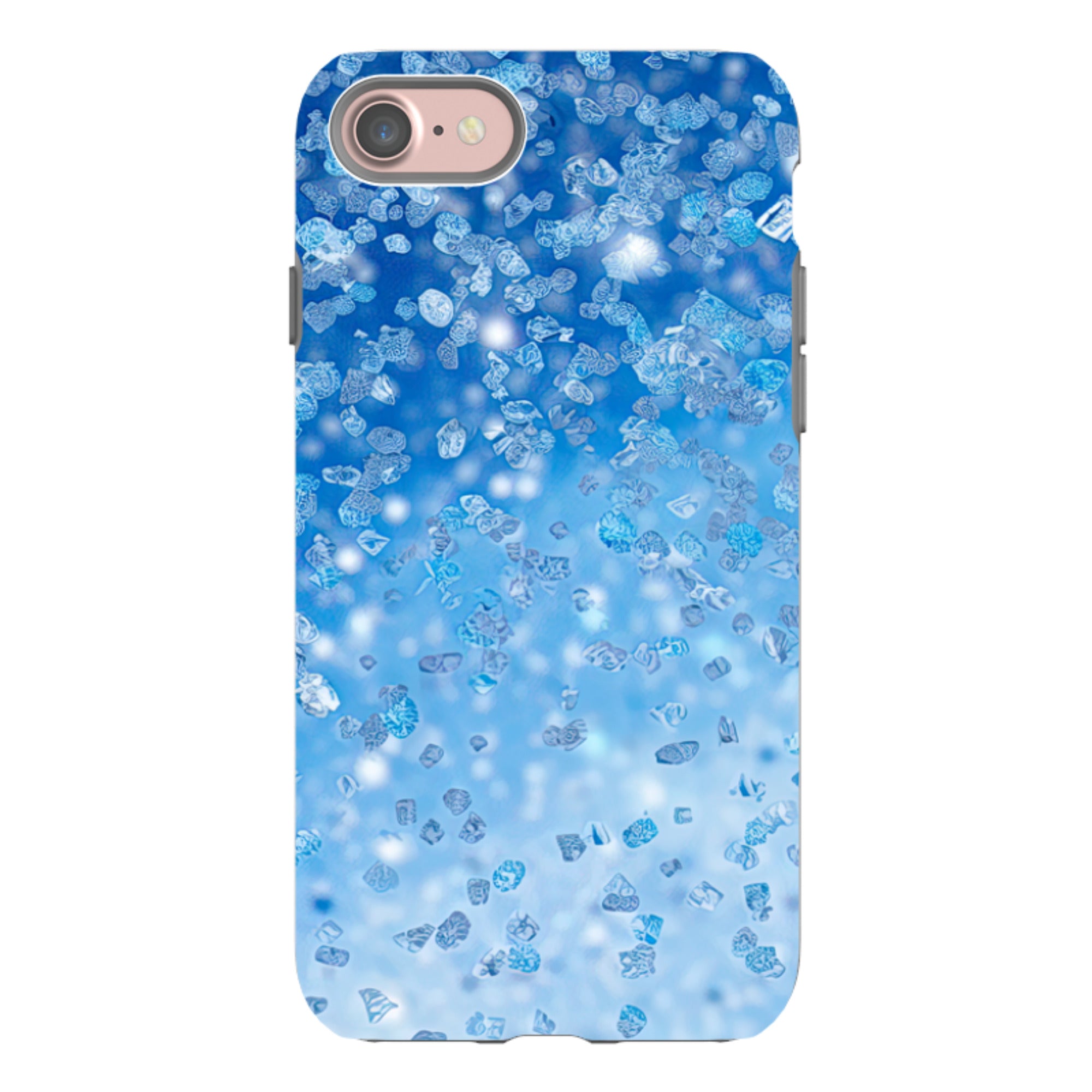 iPhone Case - Blue Glitter (case does not glitter)