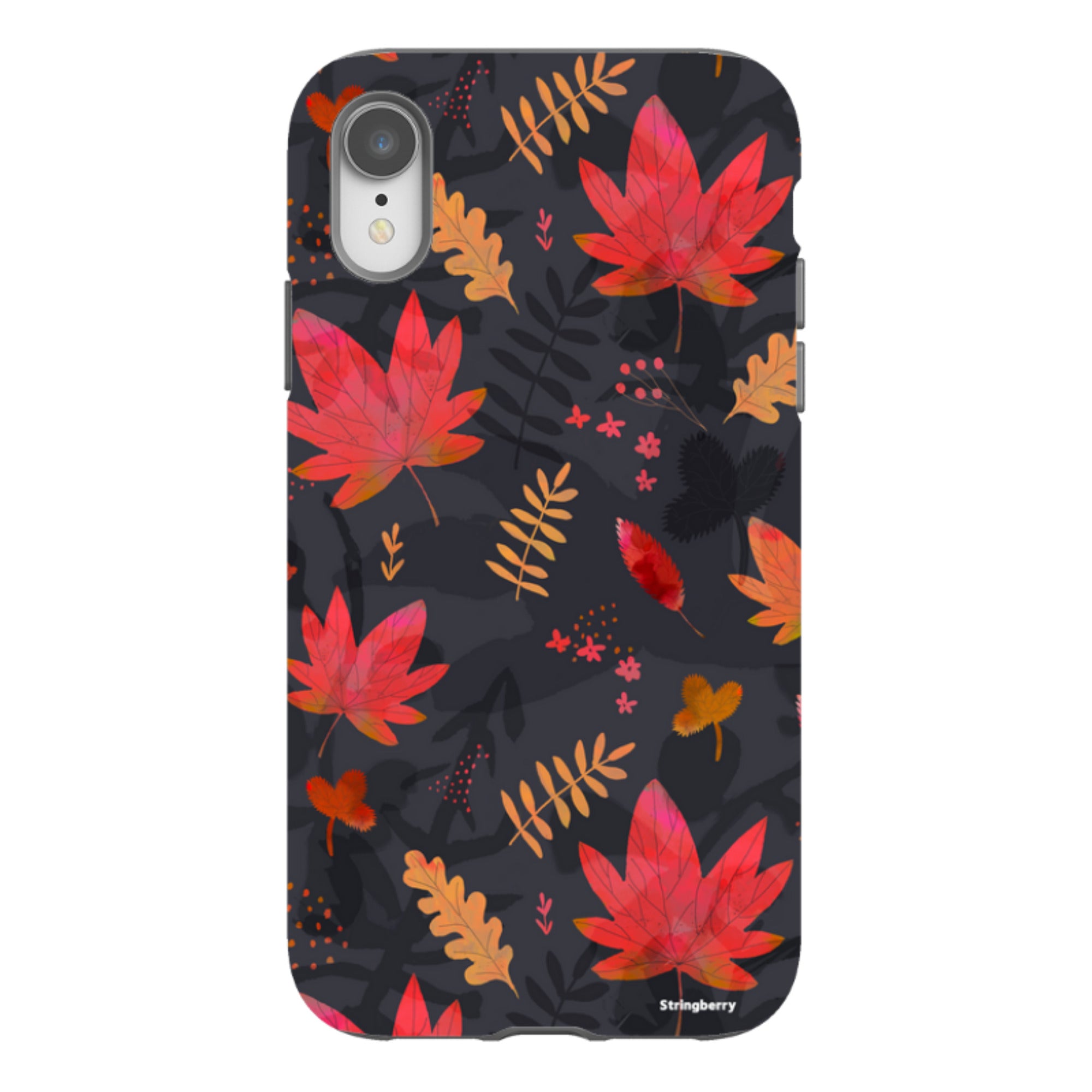iPhone Tough Case - Autumn Leaves Dark