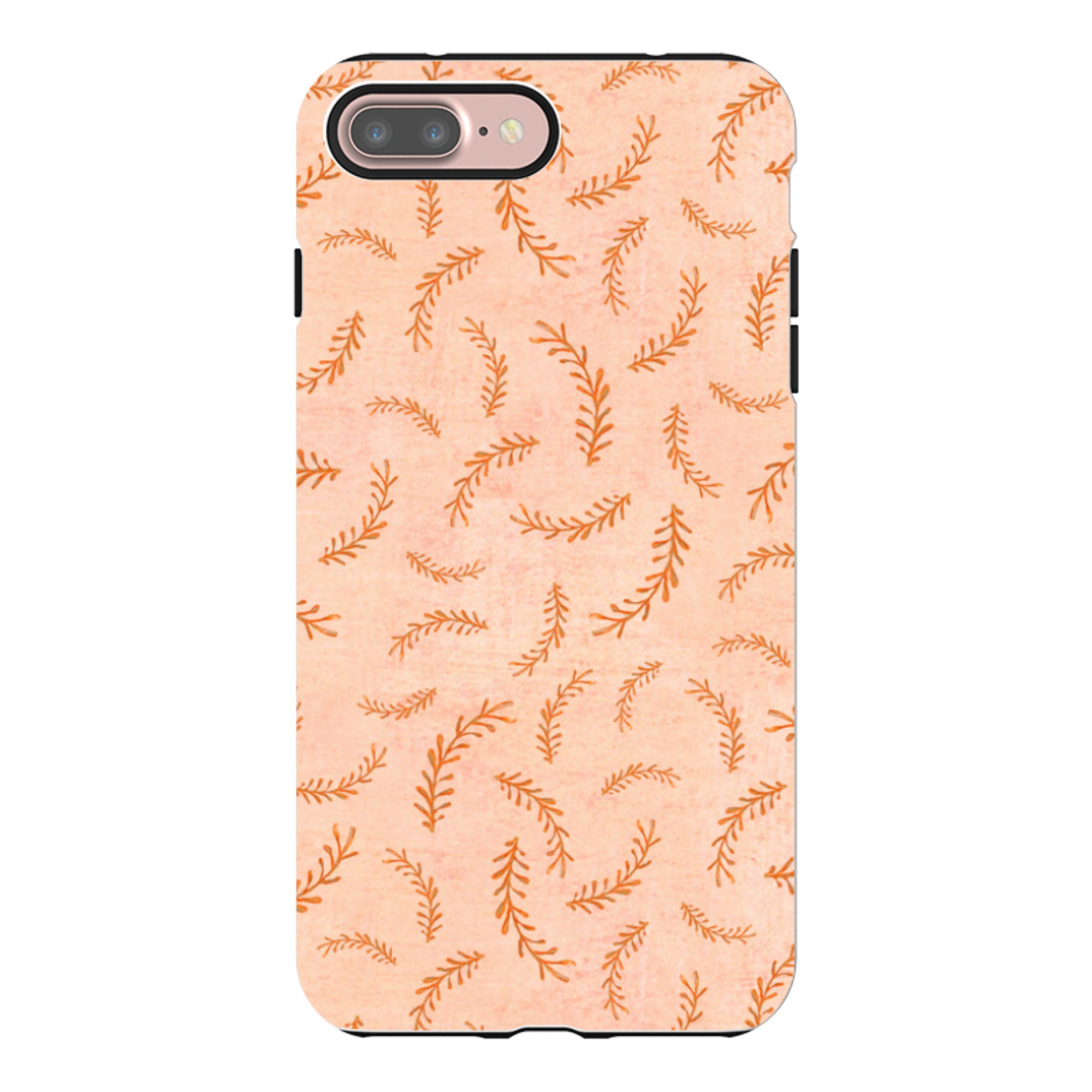 iPhone Tough Case - Feathers Pink By Katherine Quinn