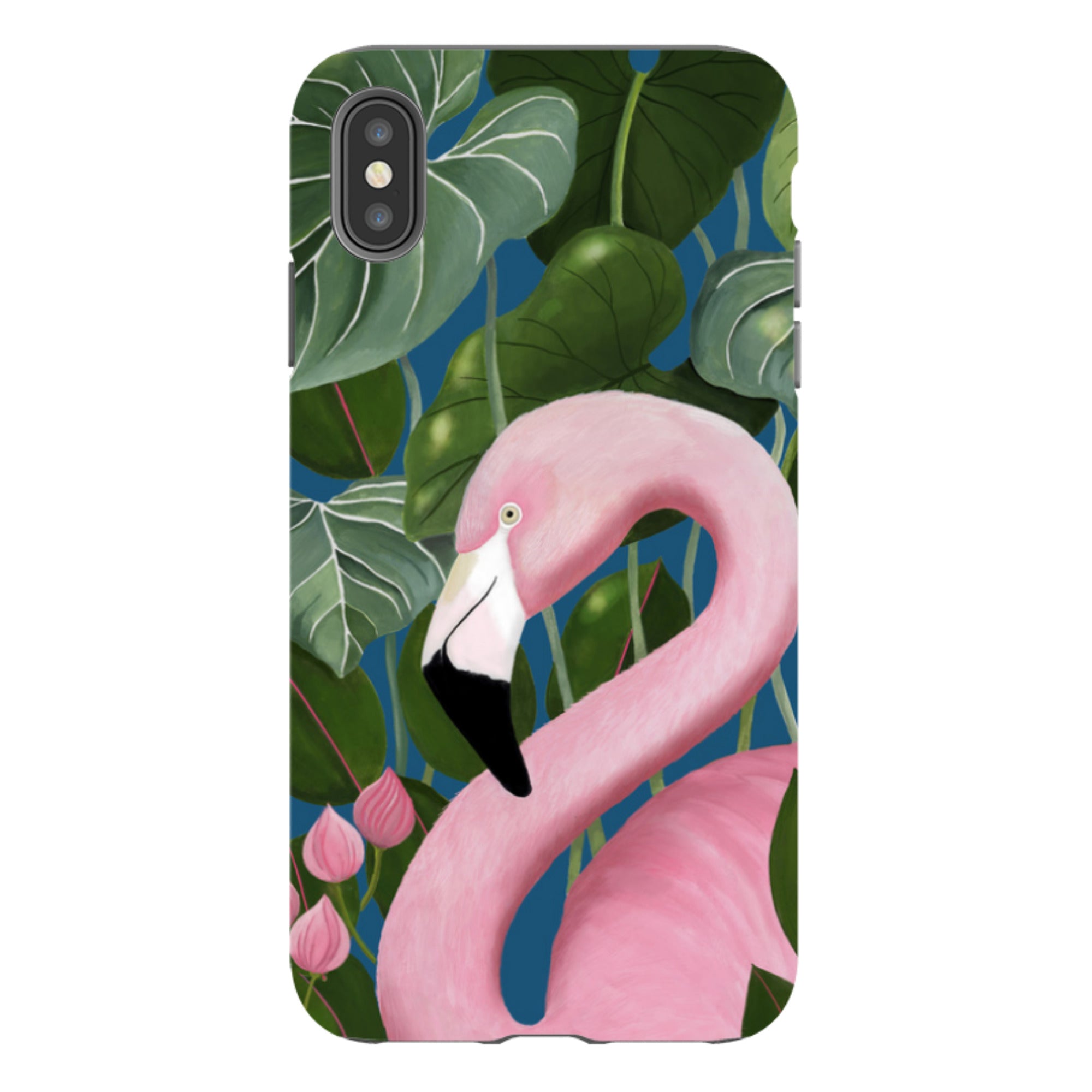 iPhone Tough Case - Flamingo By Bex Parkin