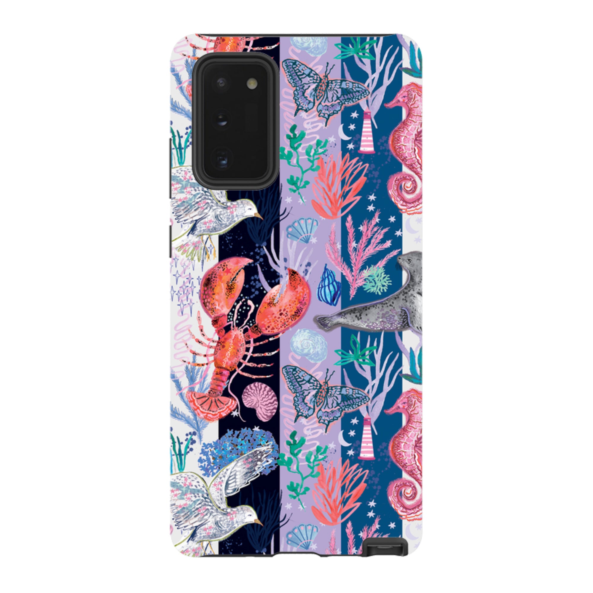Samsung Tough  Case - Coastal Calling Stripe II By Emma Frances Grant