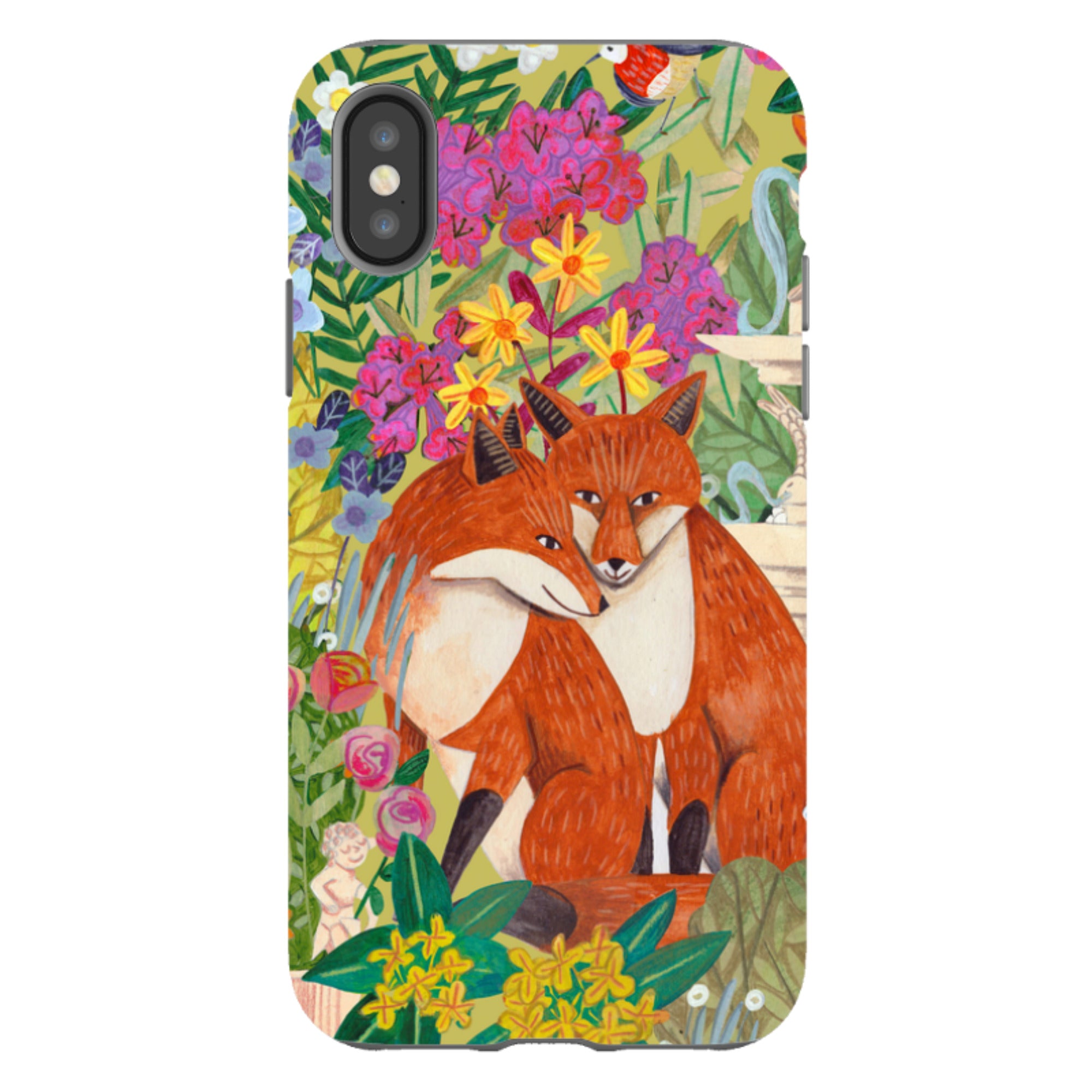iPhone Tough Case - Foxes By Caroline Bonne Muller