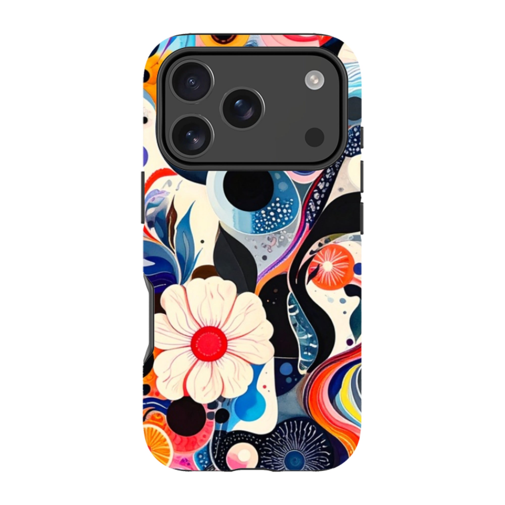iPhone Tough Case - Floral Marble