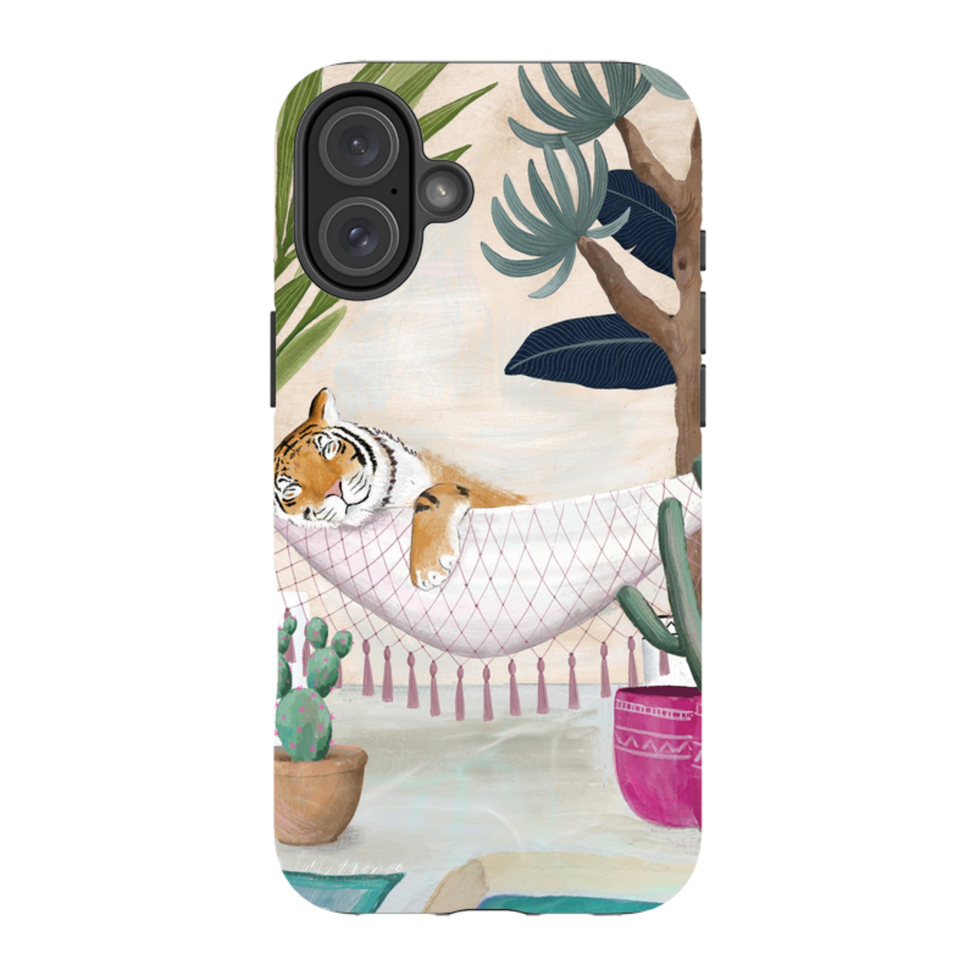 iPhone Tough Case - Tiger Hammock By Bex Parkin