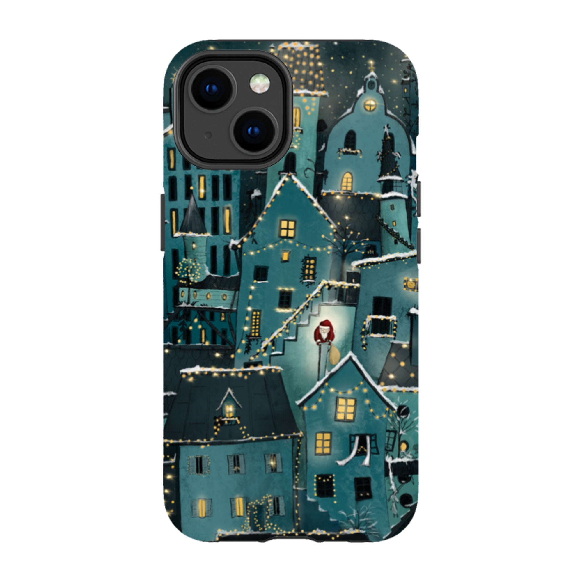 iPhone Tough Case - Citywinkles Blue By Maja Lindberg