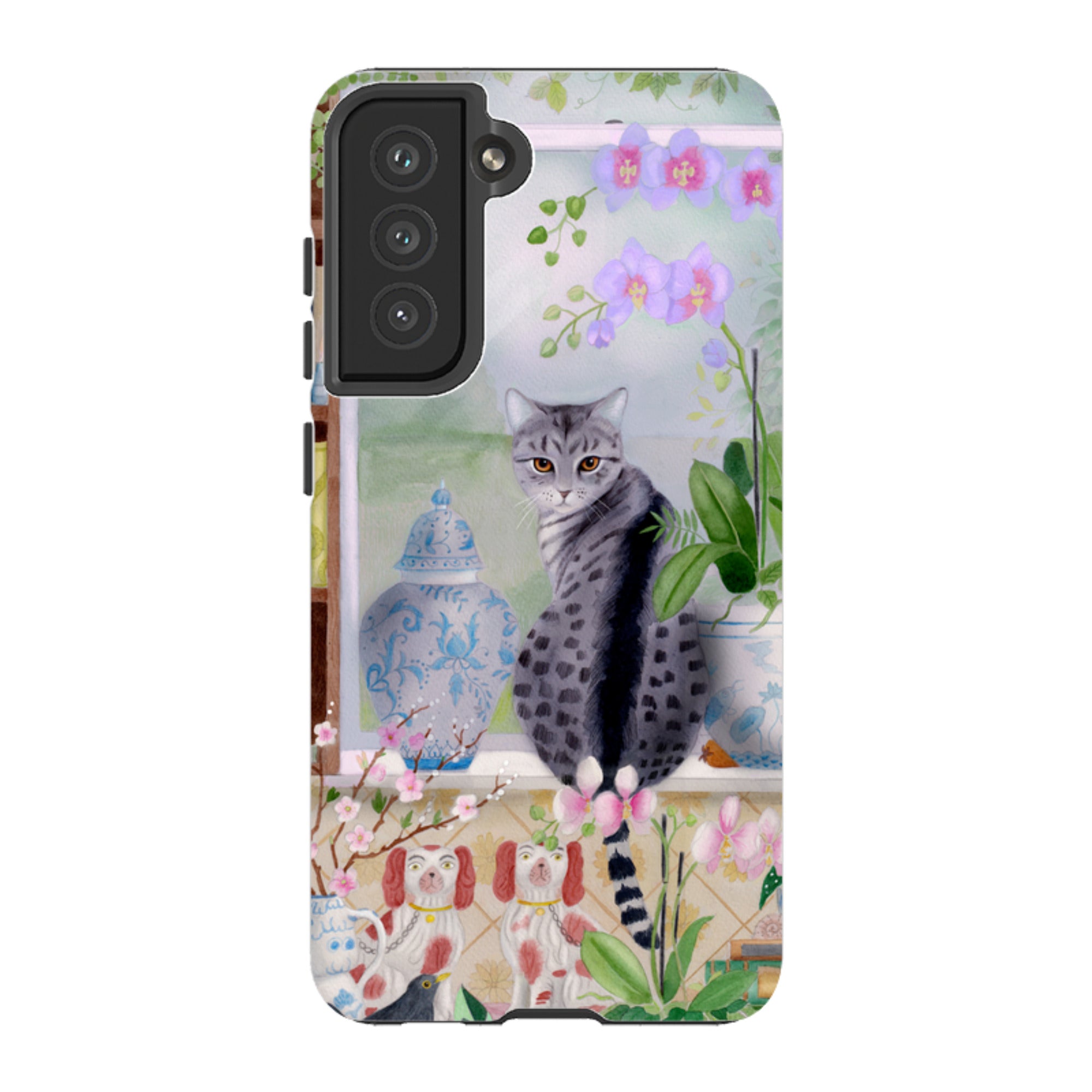 Samsung Tough Case - Cat In Window By Bex Parkin