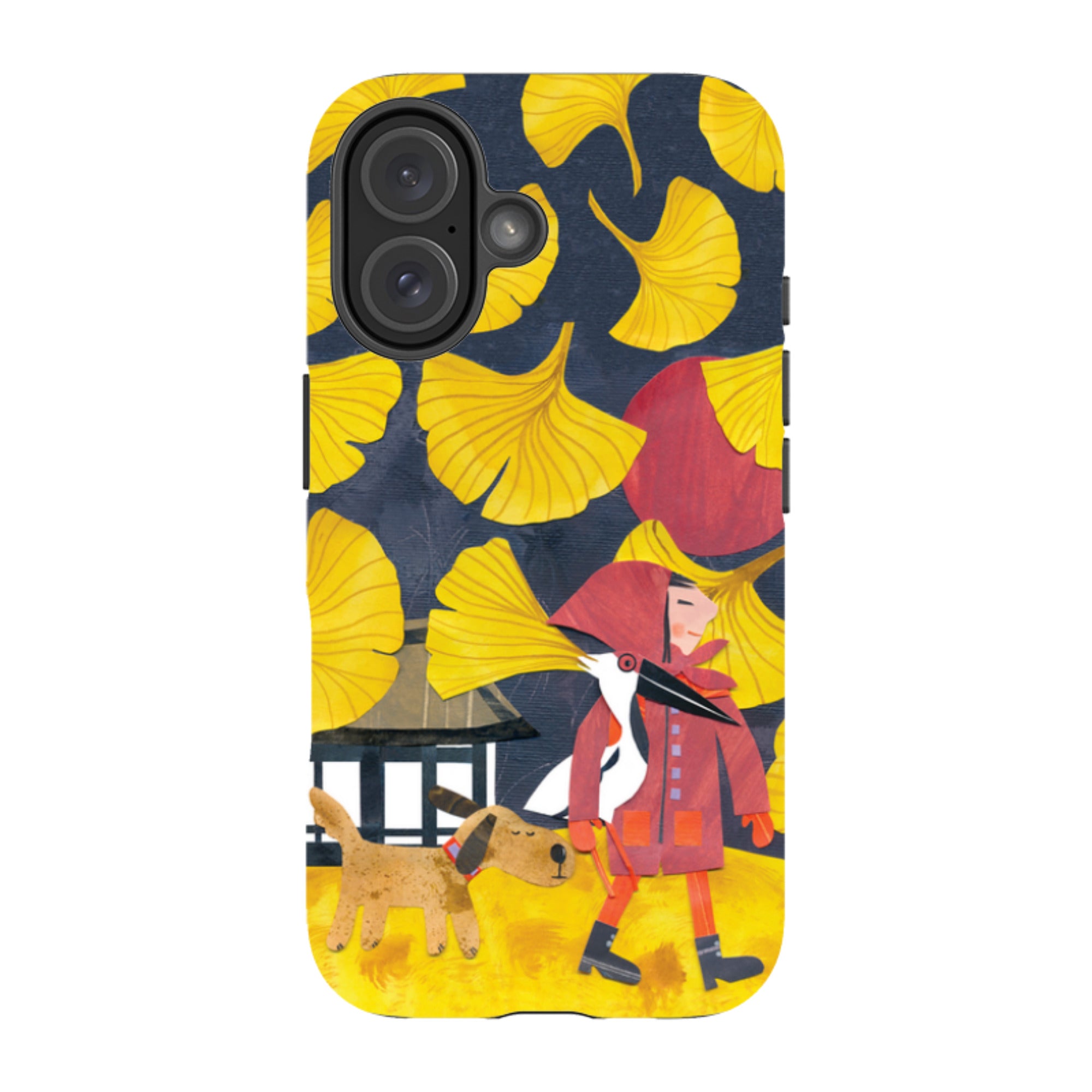 iPhone MagSafe Tough Case - Ginko Leaves By Tracey English