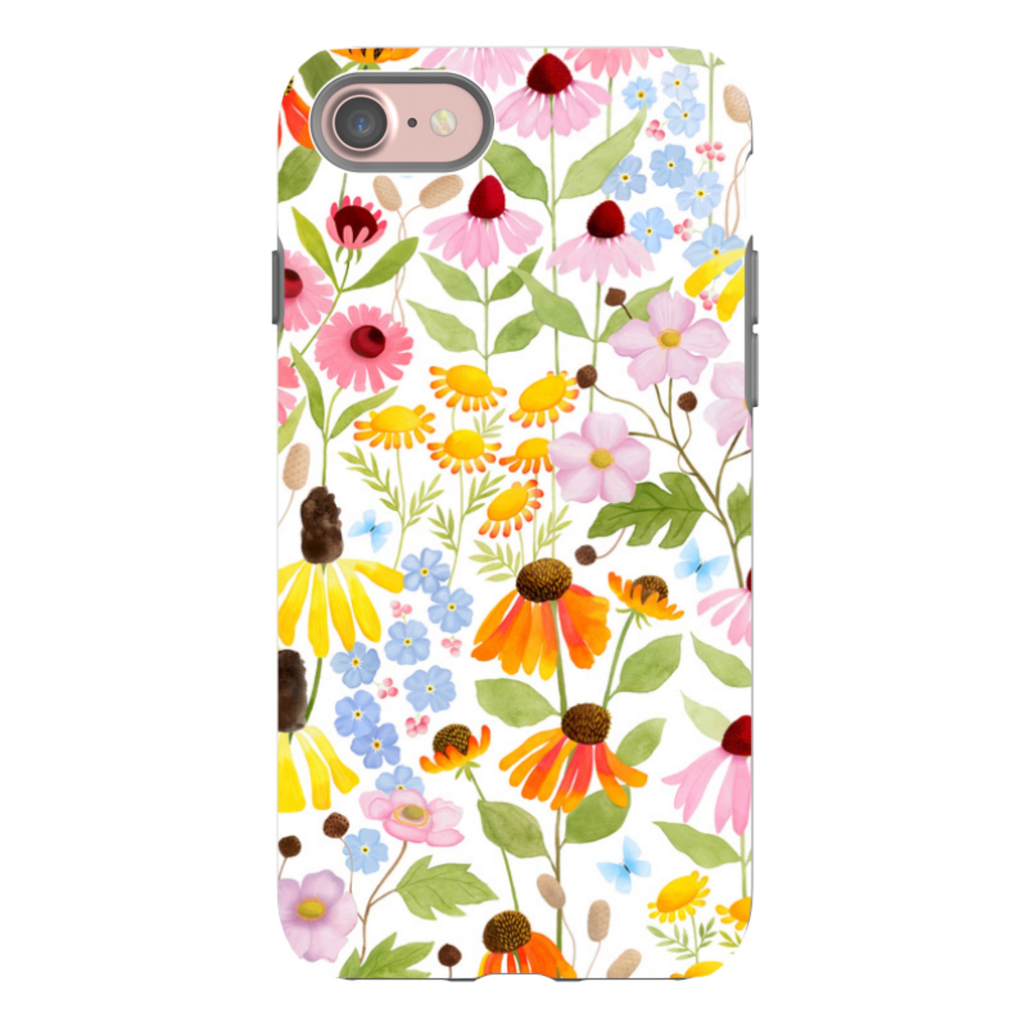 iPhone Tough Case - Wildflower Pattern By Bex Parkin