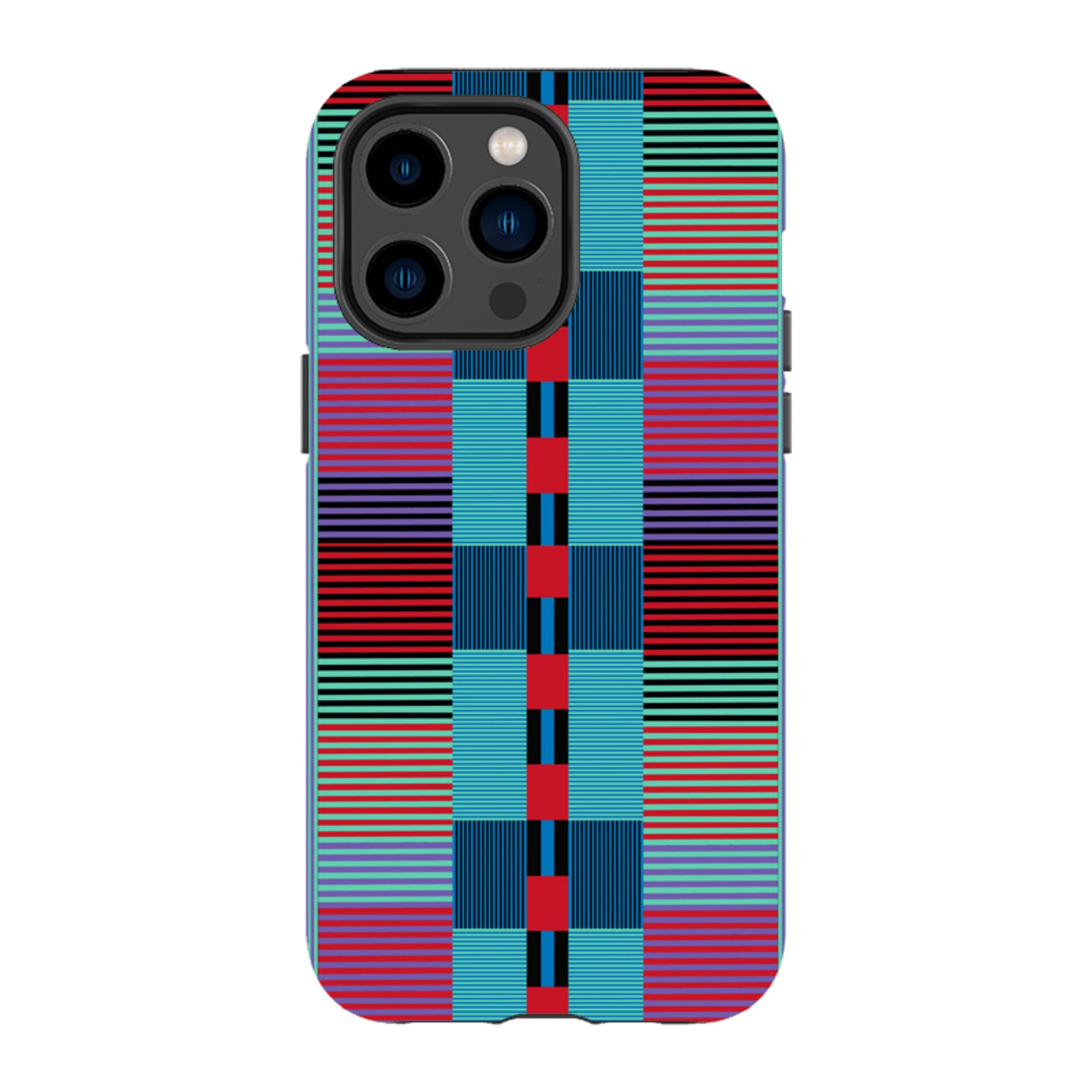 iPhone MagSafe Tough Case - Indian Stripe By Cressida Bell