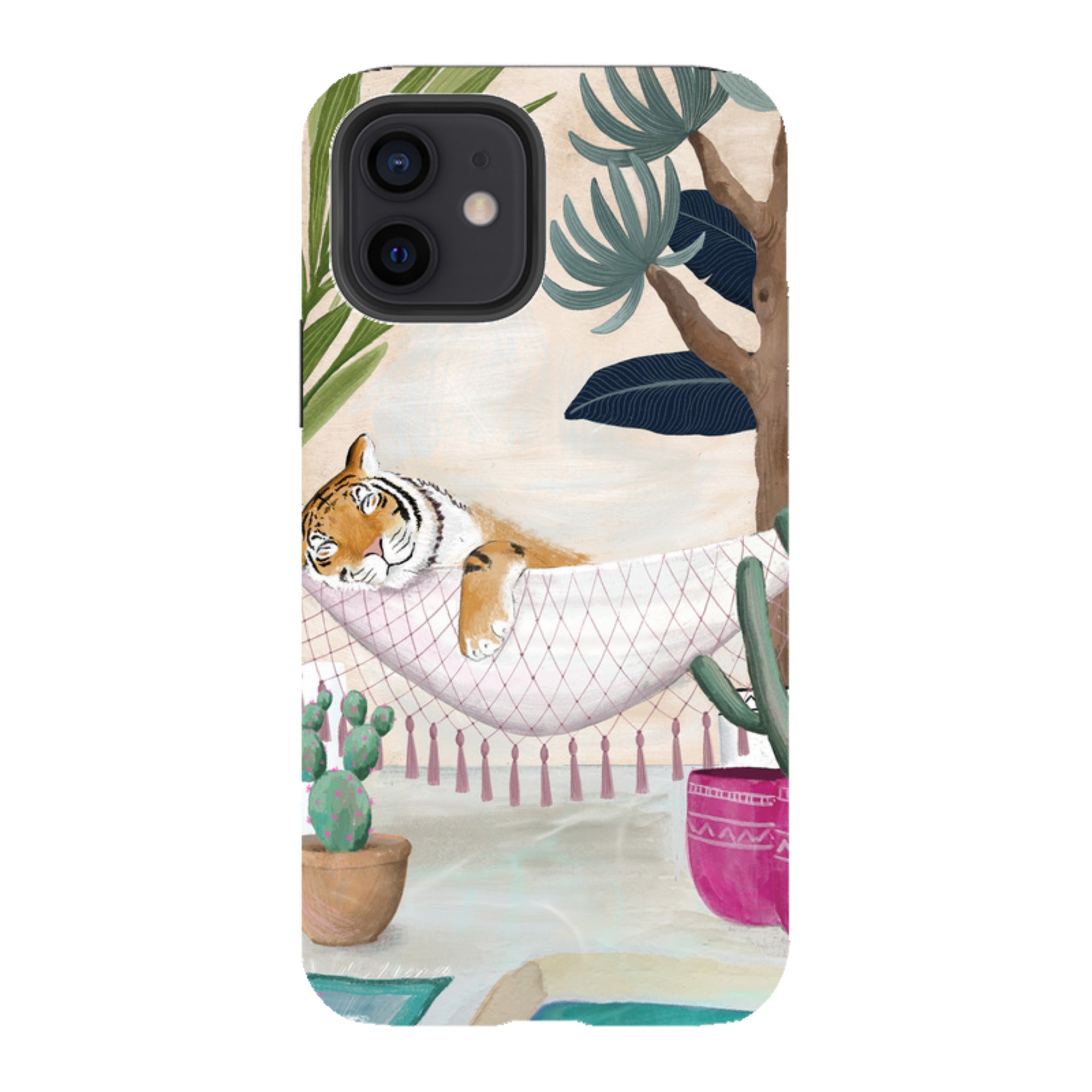 iPhone Tough Case - Tiger Hammock By Bex Parkin