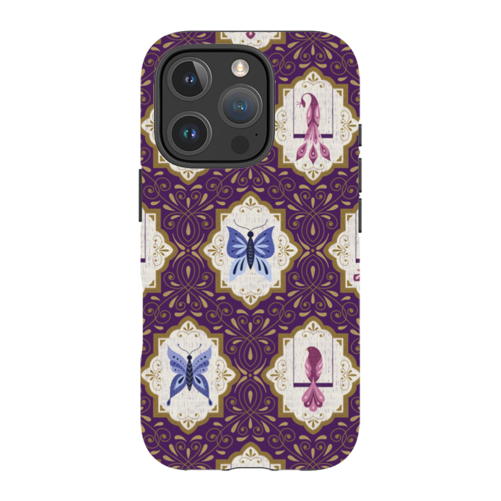 iPhone Tough Case - Wingframes Purple By Jenny Zemanek
