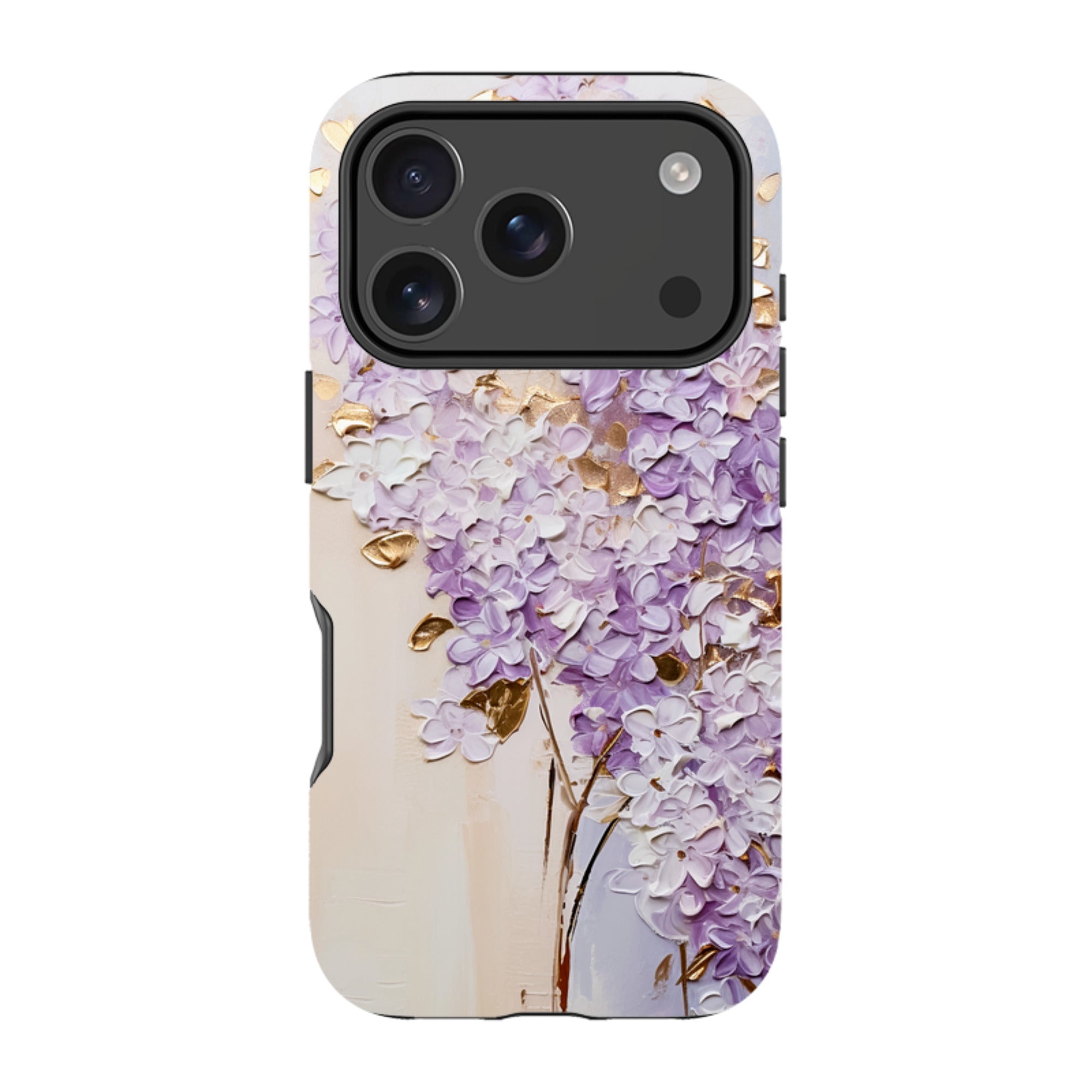 iPhone MagSafe Tough Case - Purple Floral