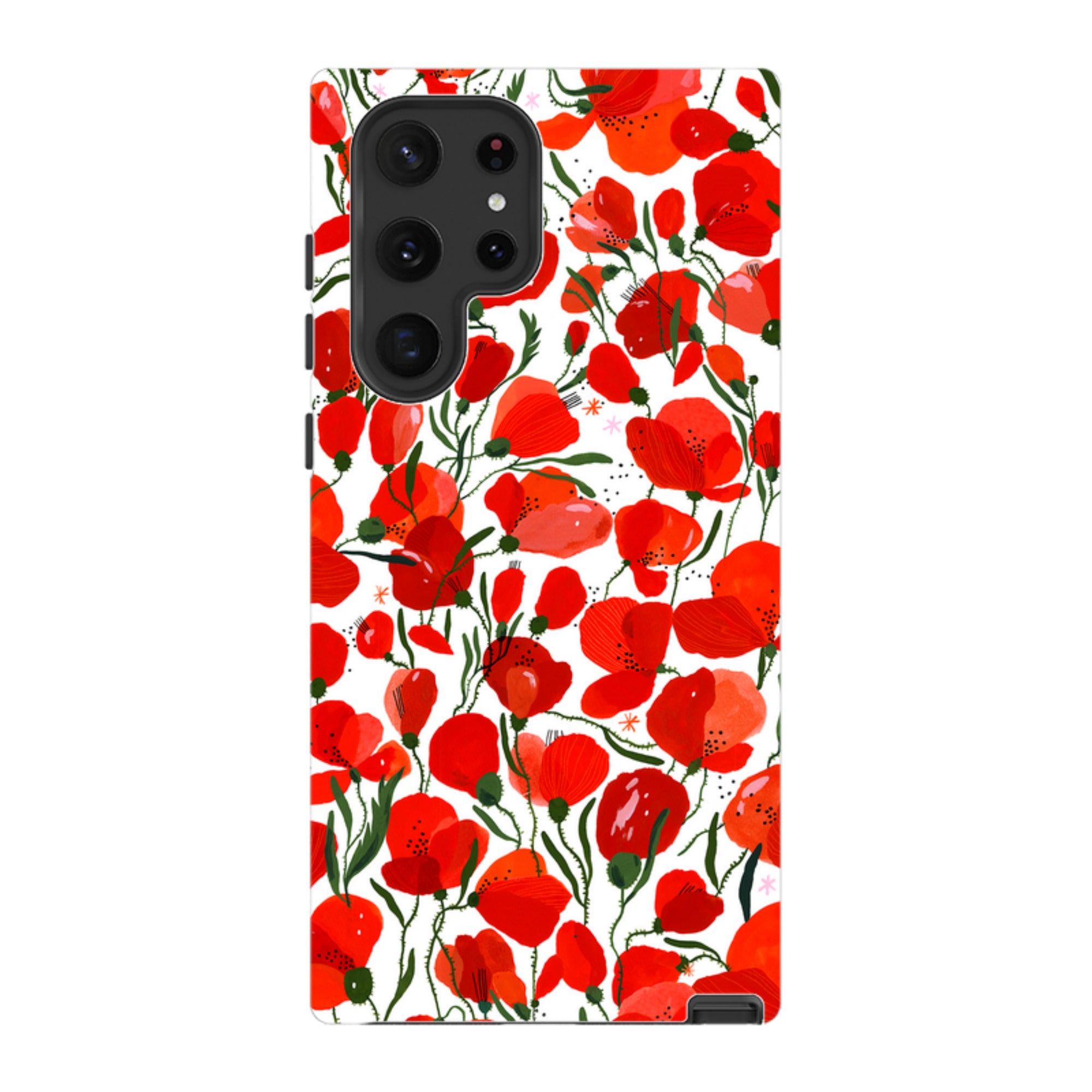 Samsung Tough Case - Poppies Pattern By Madalina Andronic