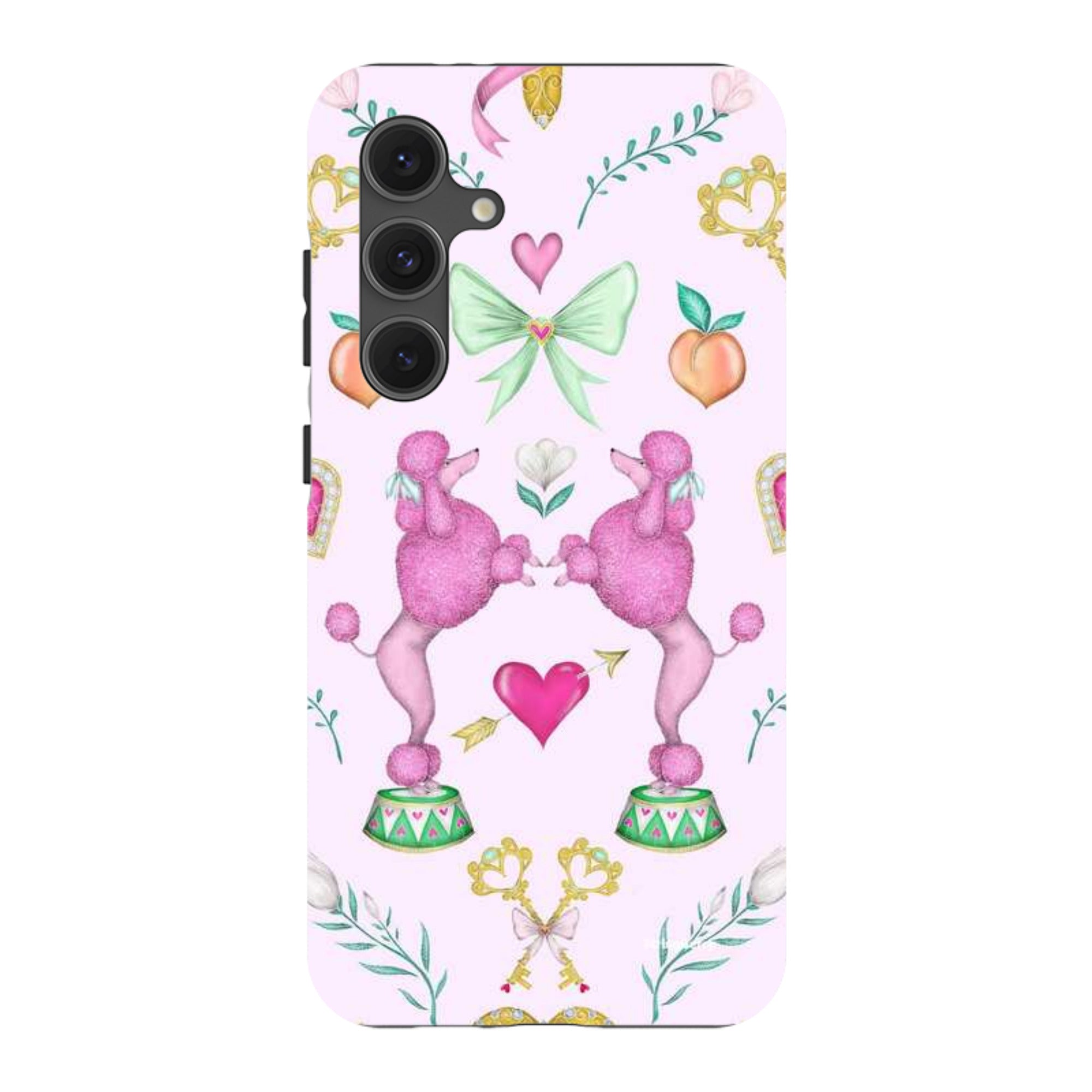 Samsung Tough Case - Pink Poodle Parlour Sugar By Catherine Rowe