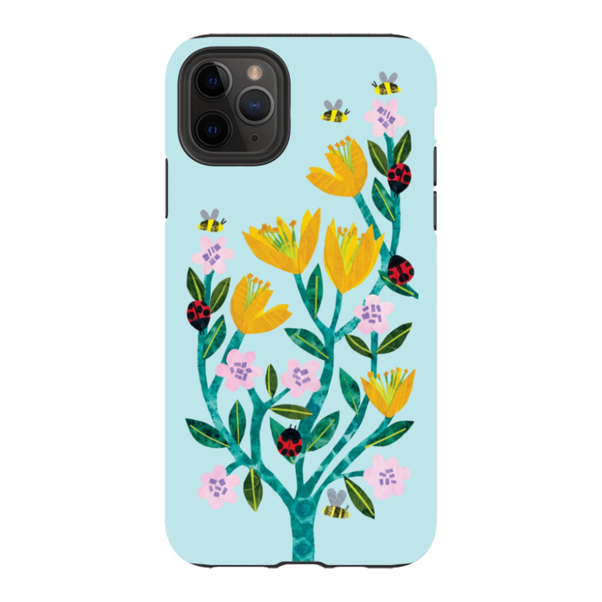 iPhone Tough Case - Blossoms And Ladybirds By Tracey English