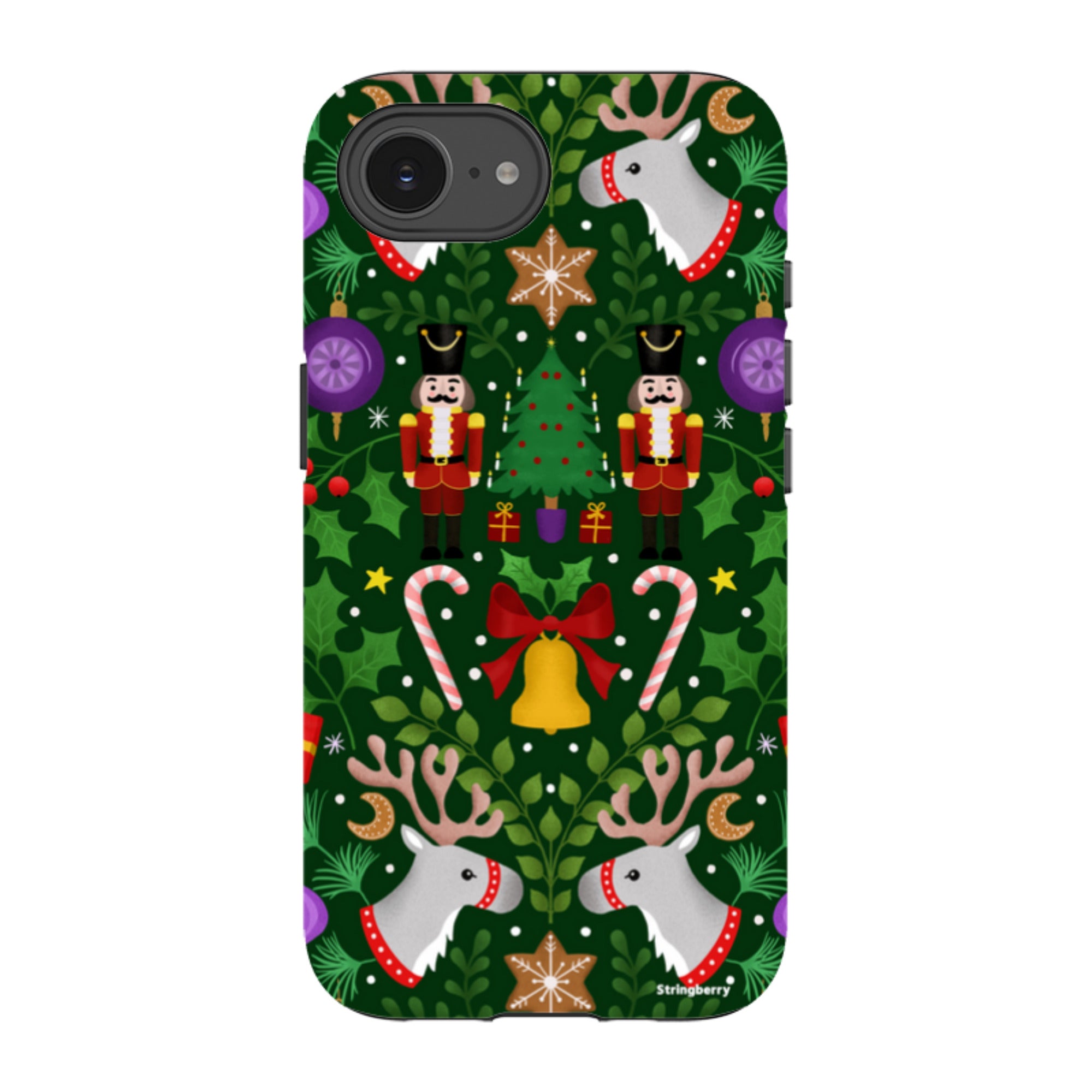 iPhone Tough Case - Xmas Pattern I By Bex Parkin