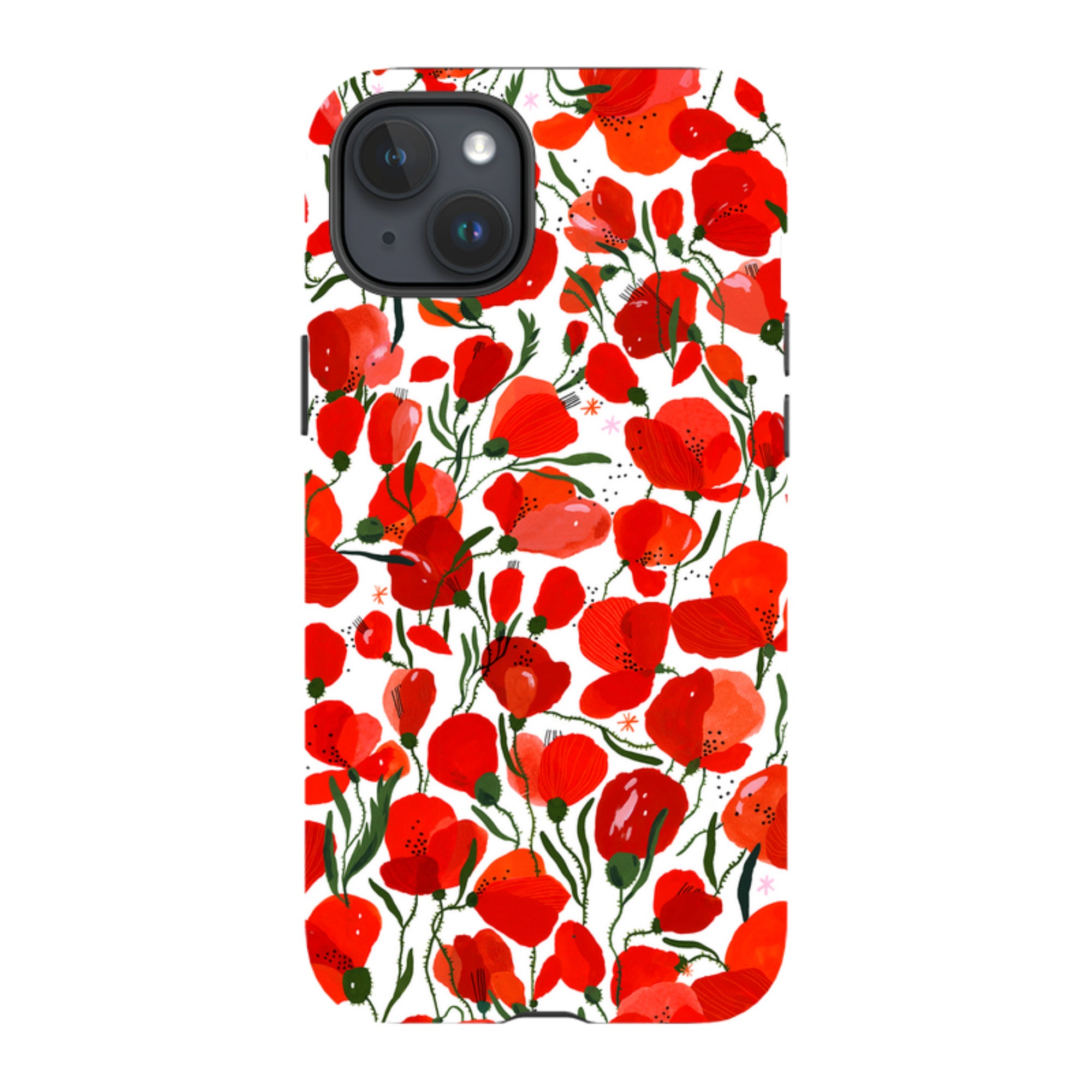iPhone MagSafe Tough Case -  Poppies Pattern By Madalina Andronic