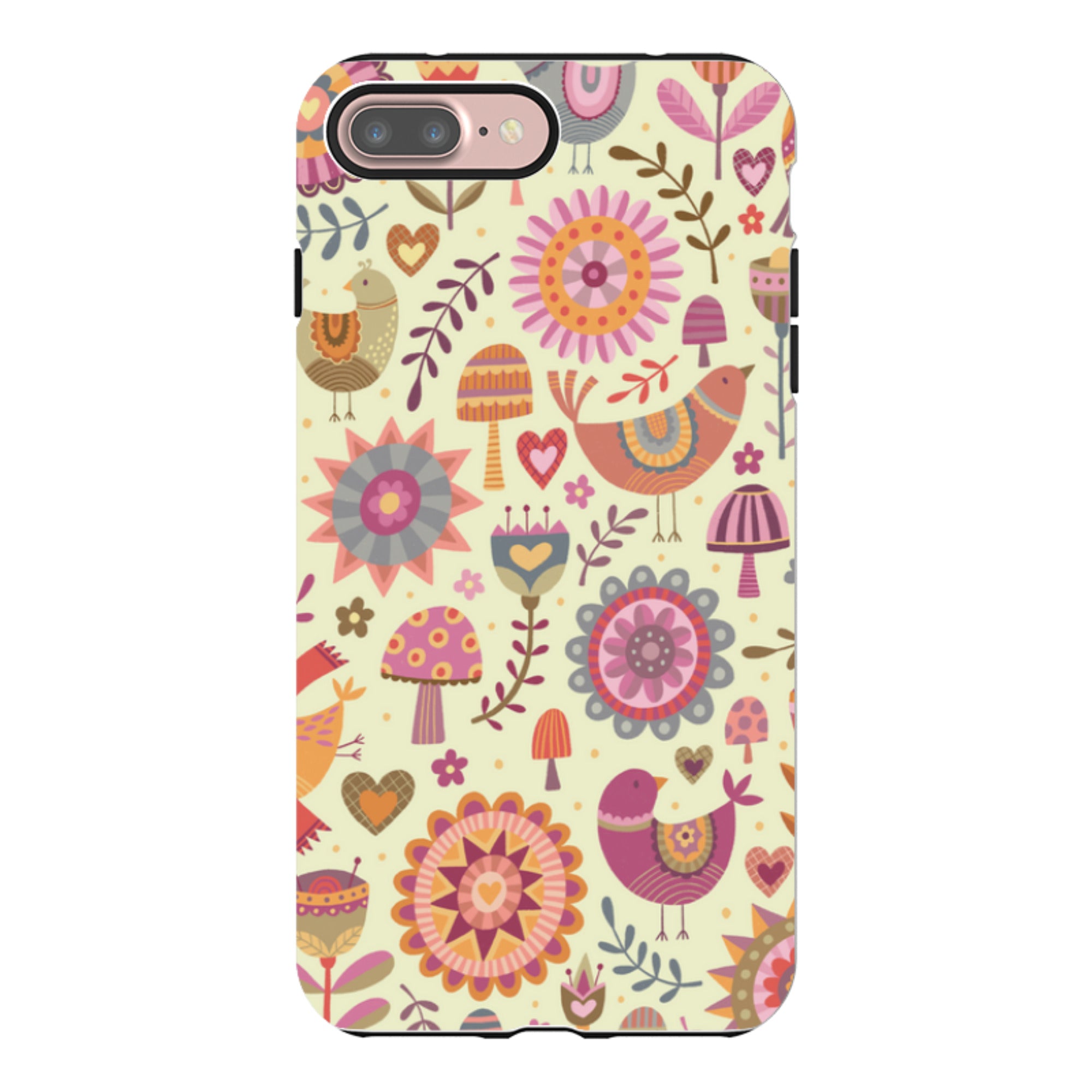 iPhone Tough Case - Bird Pattern II By Suzy Taylor