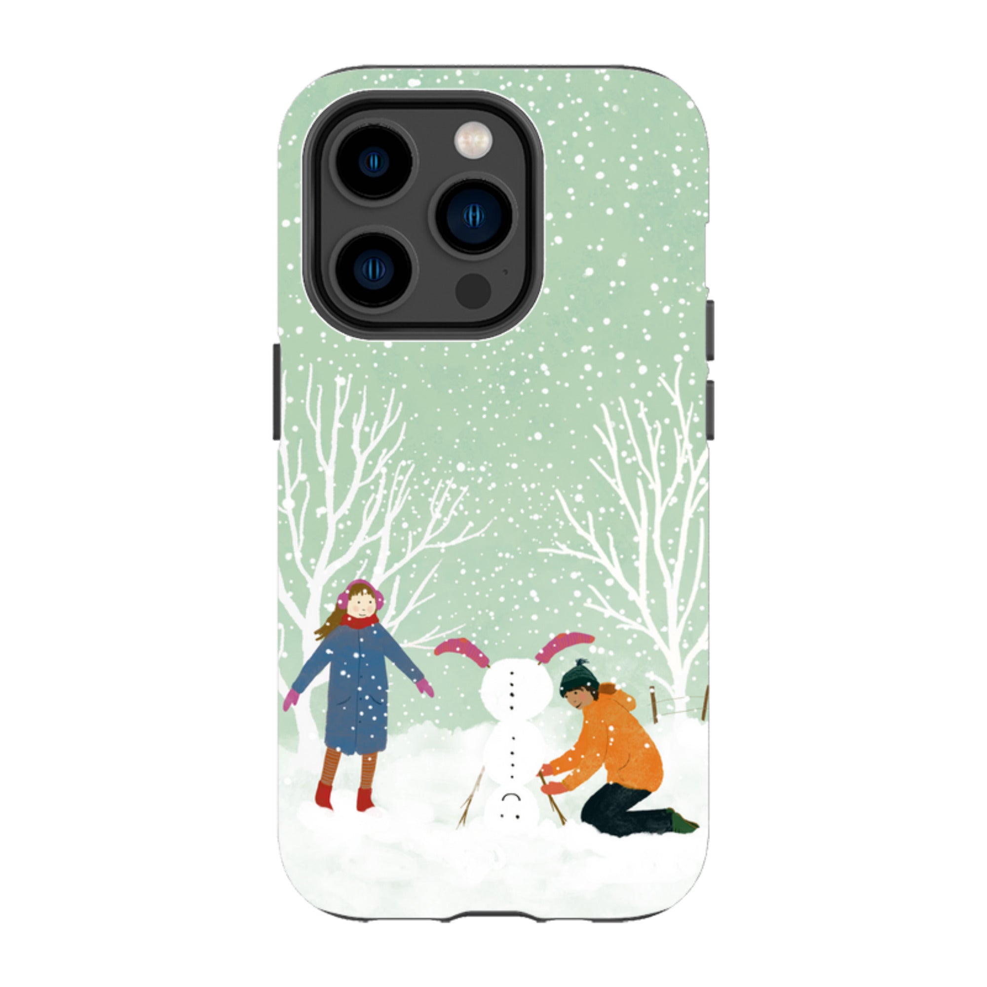 iPhone MagSafe Tough Case -  Snowball Building By Katherine Quinn