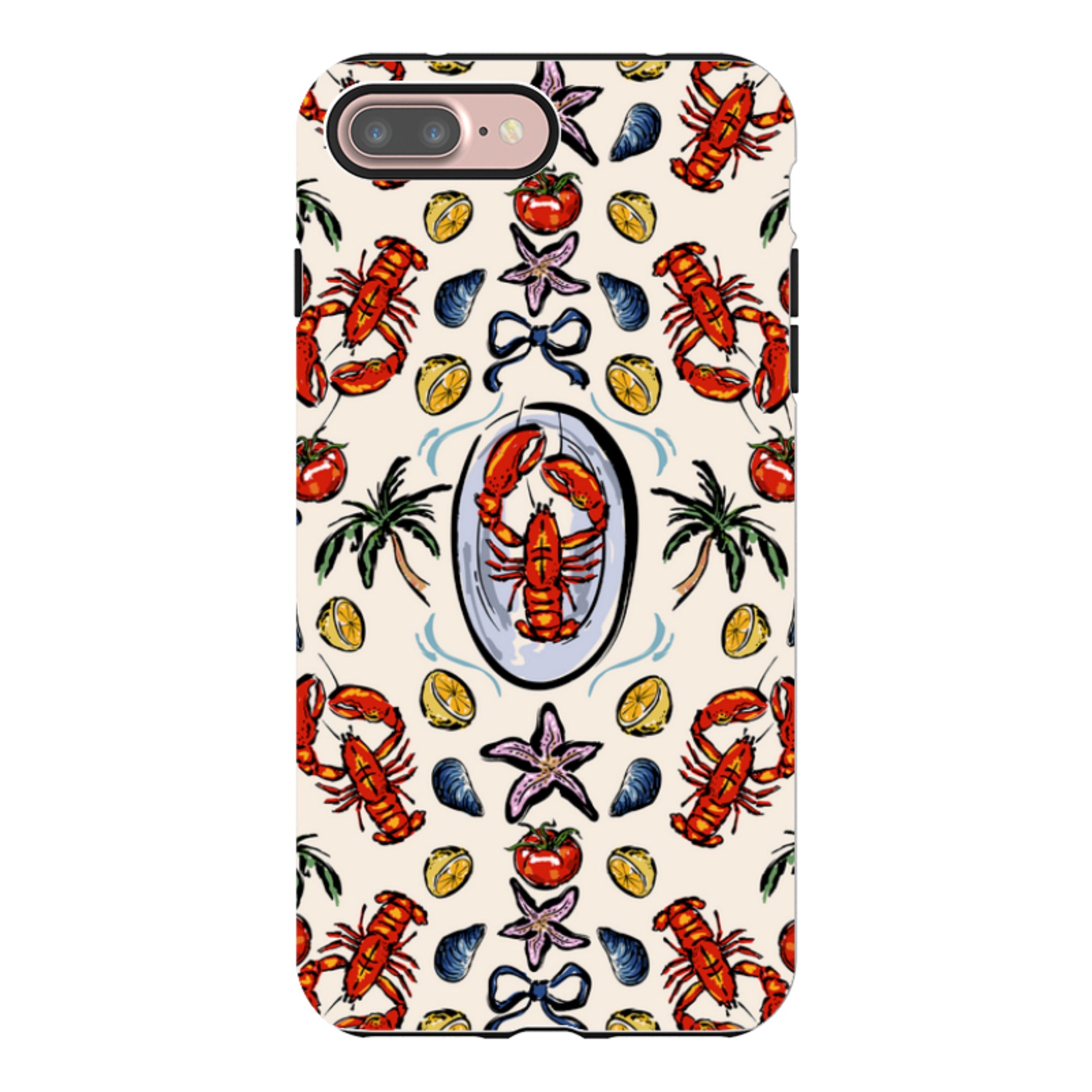 iPhone Case - Seafood and Palm Trees