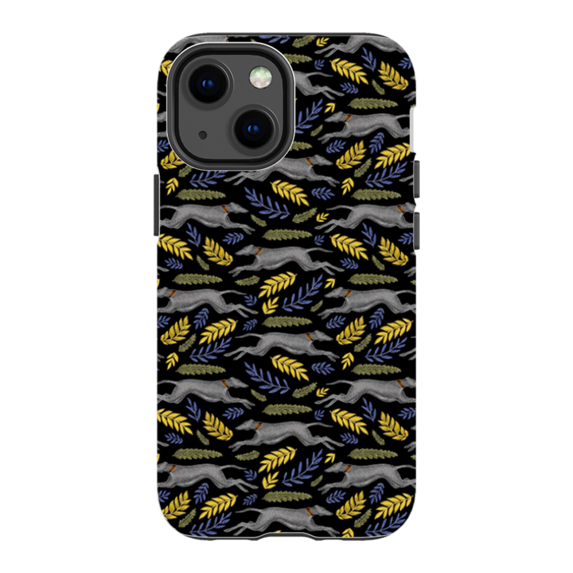 iPhone Tough Case - Greyhound Pattern By Catherine Rowe
