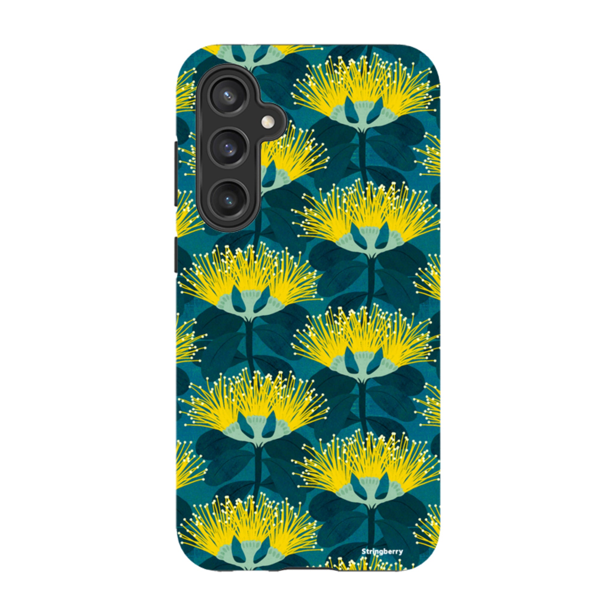 Samsung Tough Case - Pohutukawa Yellow And Blue By Katherine Quinn
