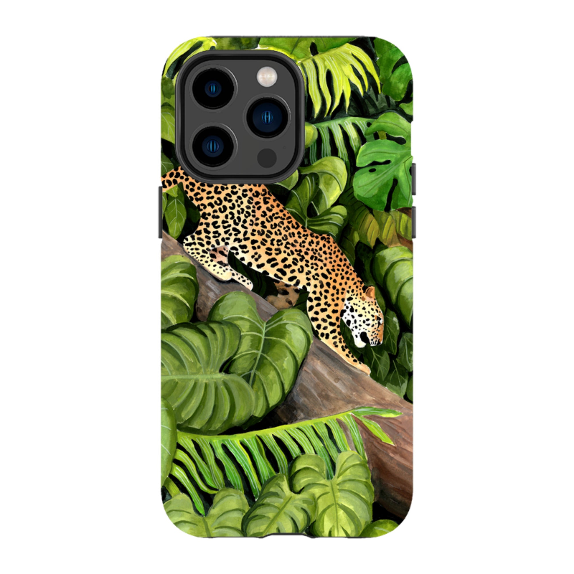 iPhone Tough Case - Leopard Poised By Bex Parkin