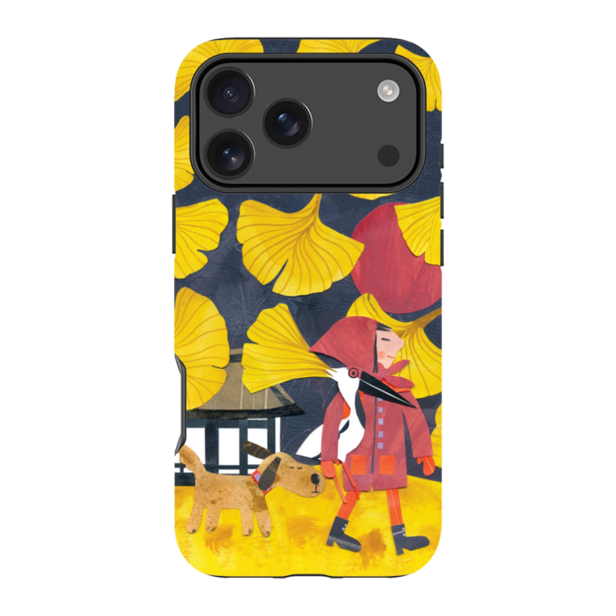 iPhone MagSafe Tough Case - Ginko Leaves By Tracey English