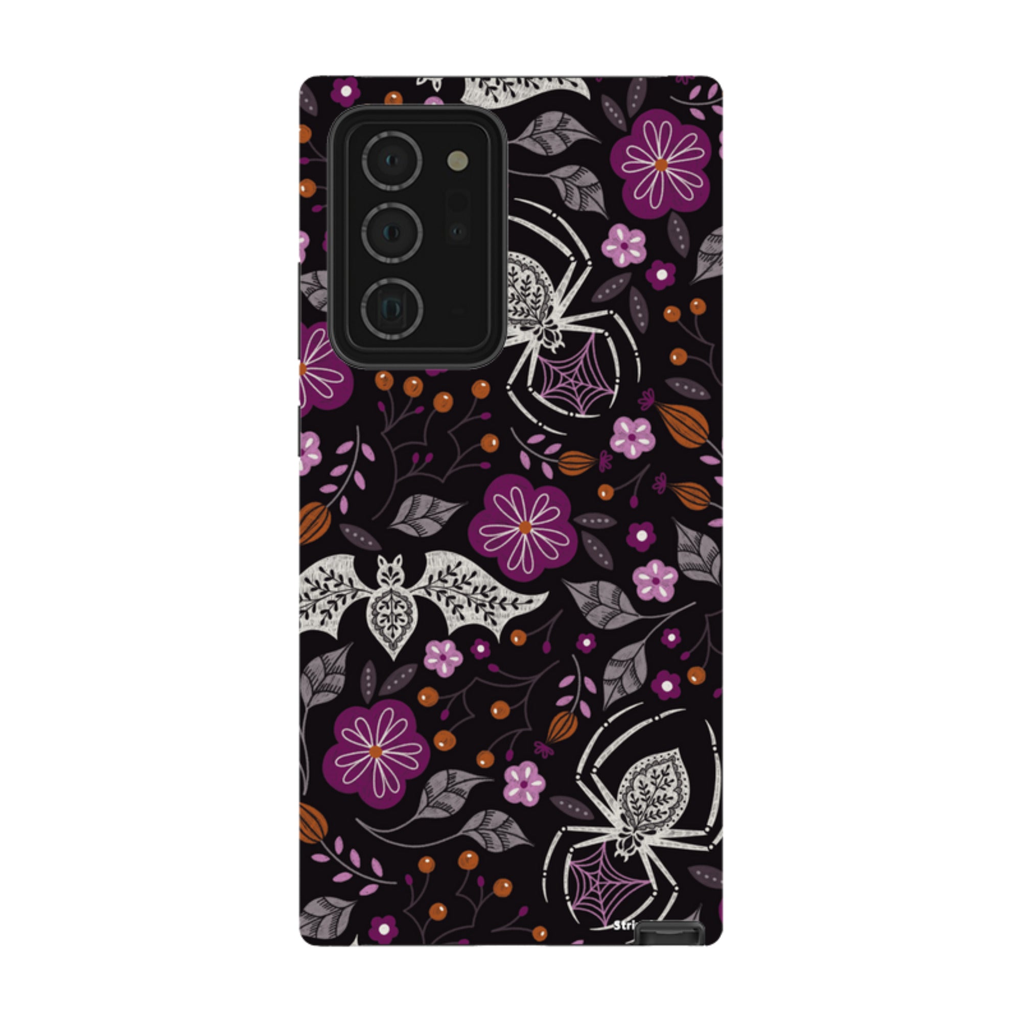 Samsung Tough Case - SpiderBat Pattern Black By Jenny Zemanek