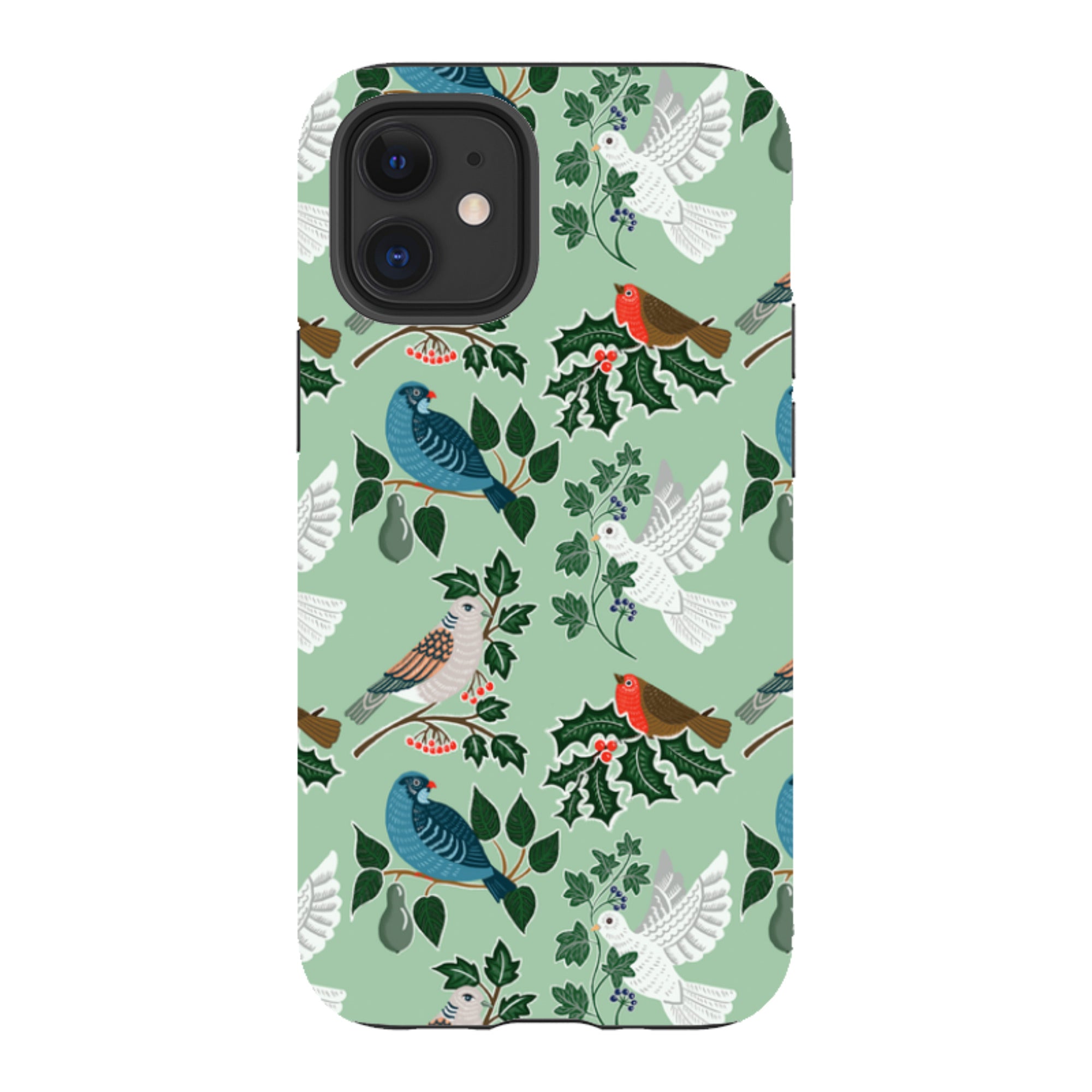 iPhone Tough Case - Winter Birds-1 By kate Heiss