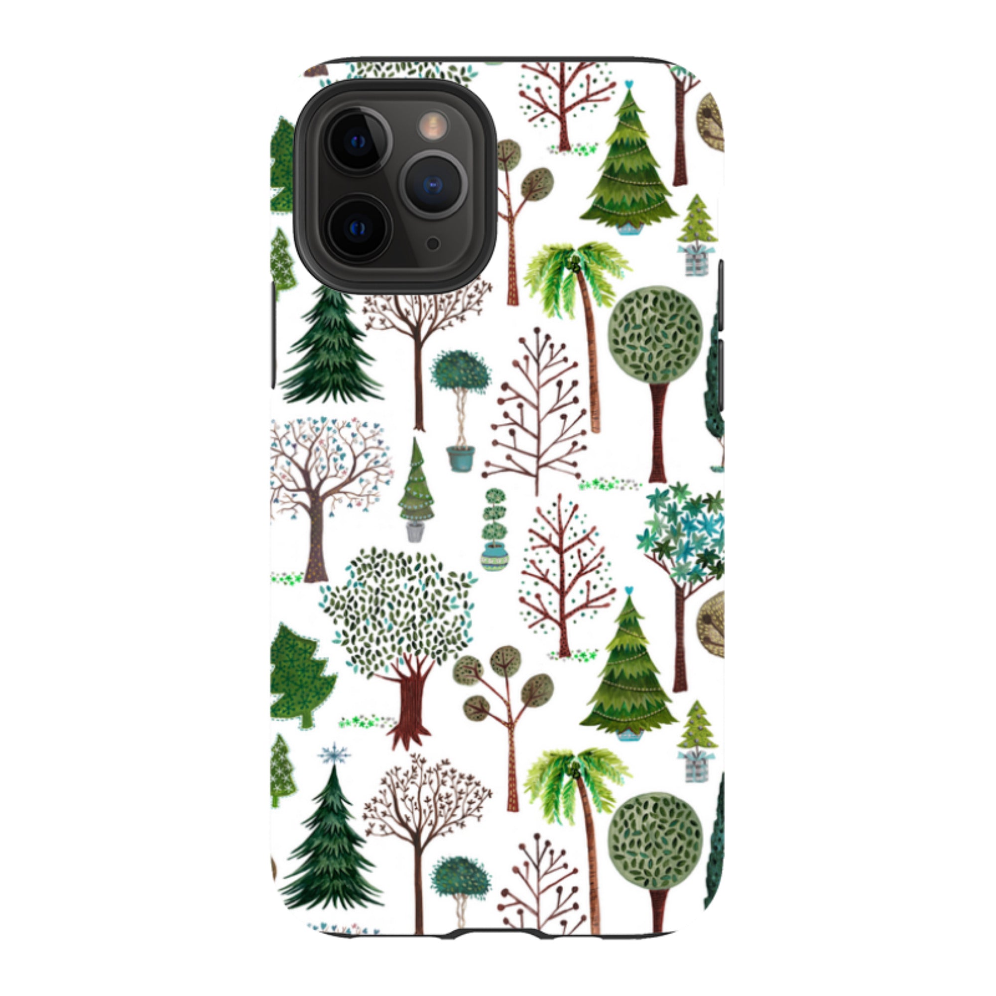 iPhone Tough Case - Xmas Trees By Caroline Bonne Muller