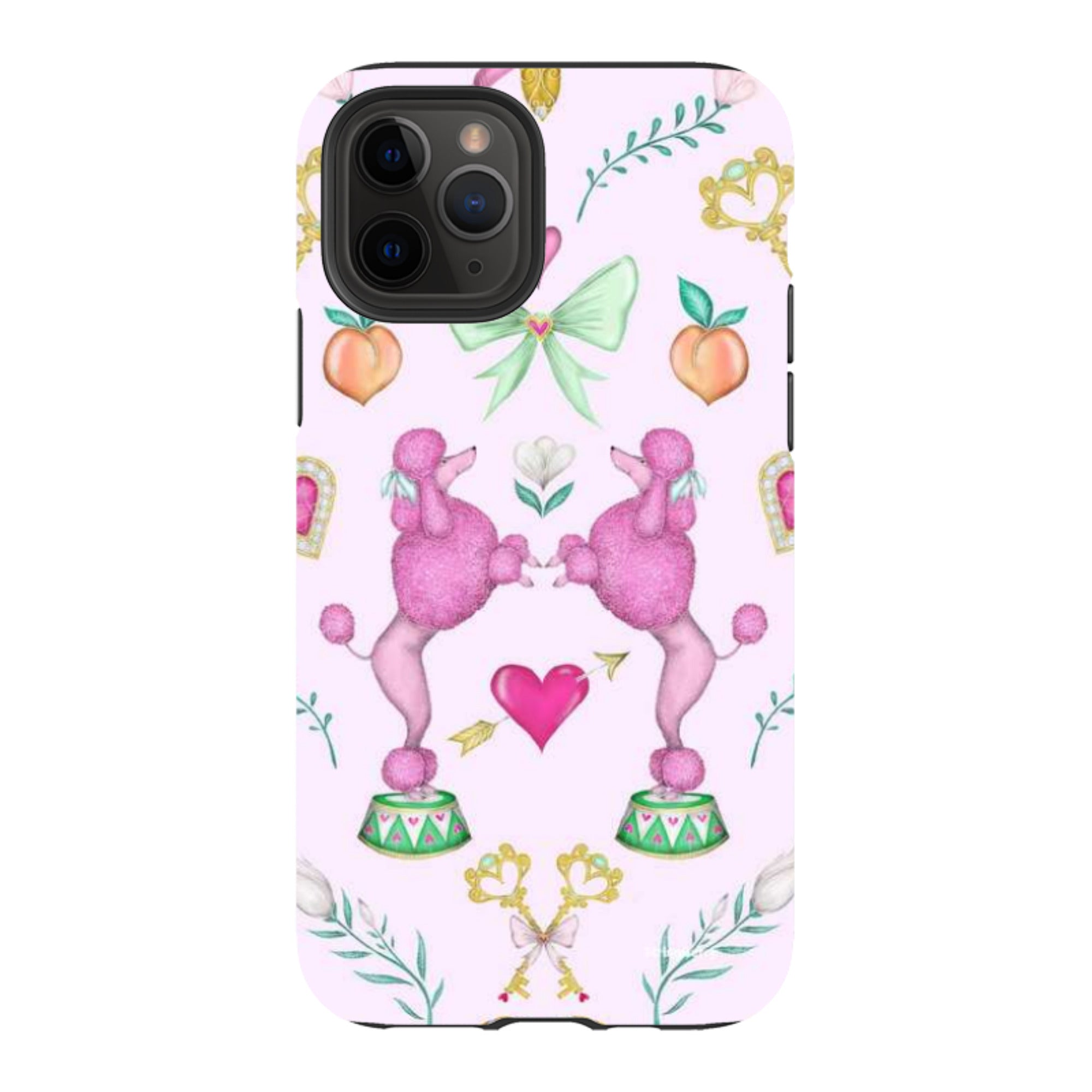 iPhone Tough Case - Pink Poodle Parlour Sugar By Catherine Rowe