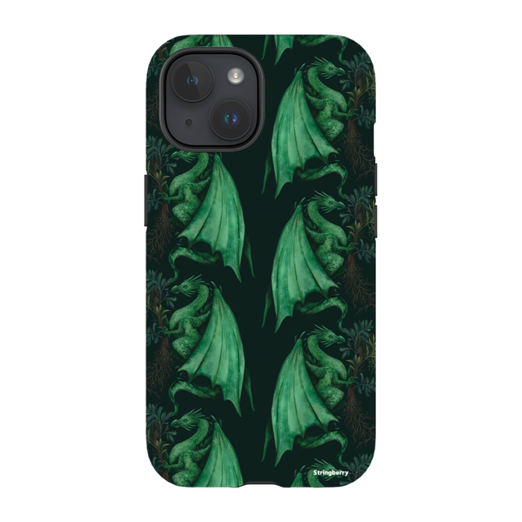 iPhone Tough Case - Arbor Dragon Pattern By Anna Stead